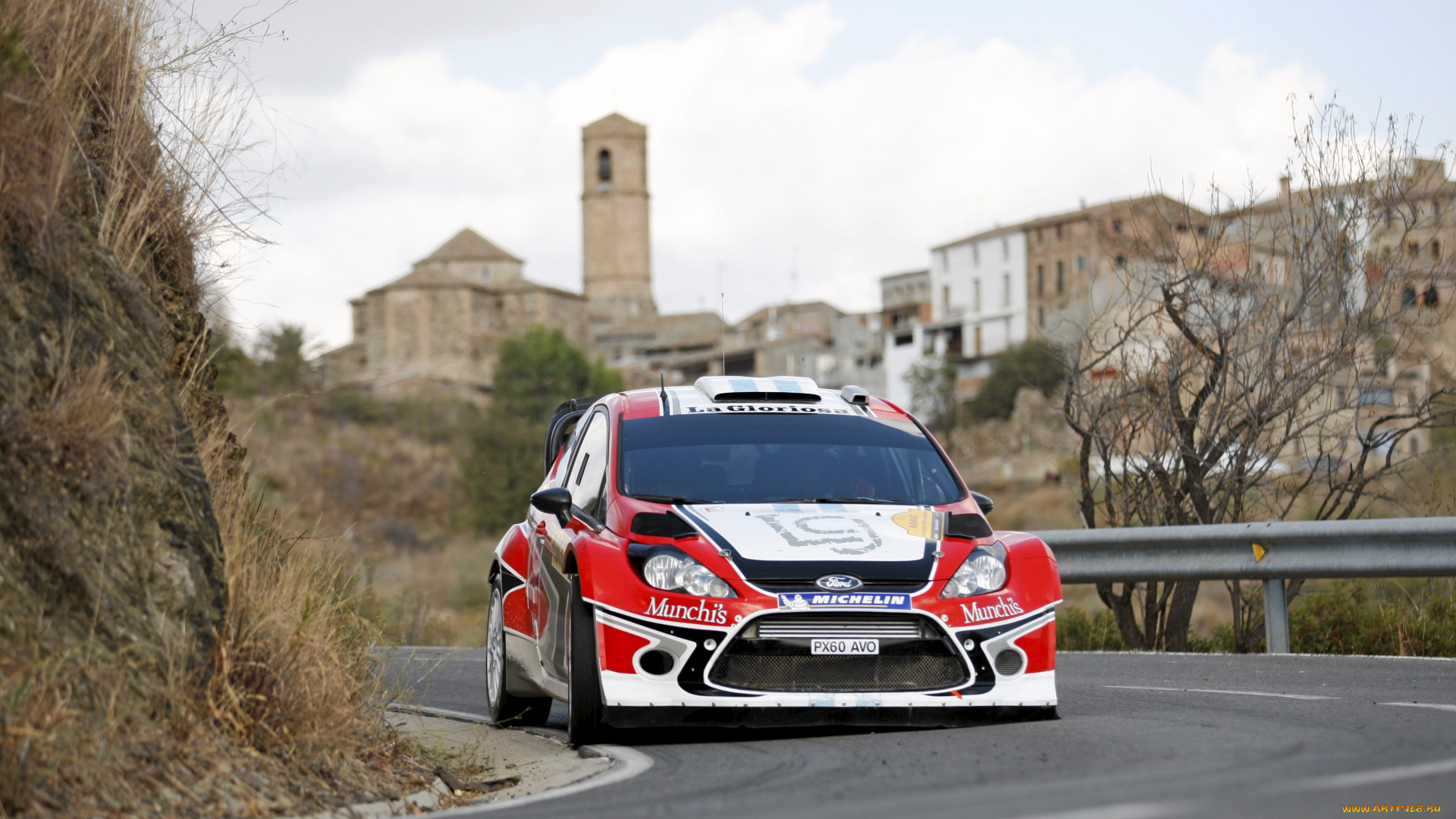 спорт, авторалли, ford, fiesta, rally, wrc, передок, дорога, город, гонка