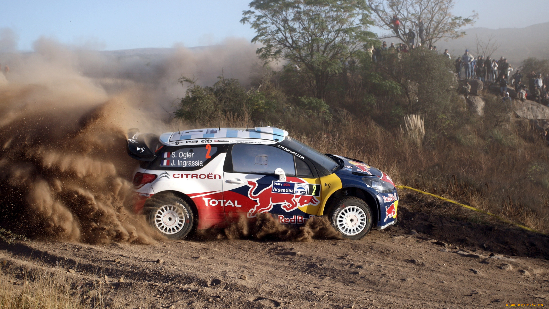 спорт, авторалли, гонка, поворот, пыль, люди, ds3, wrc, rally, citroen