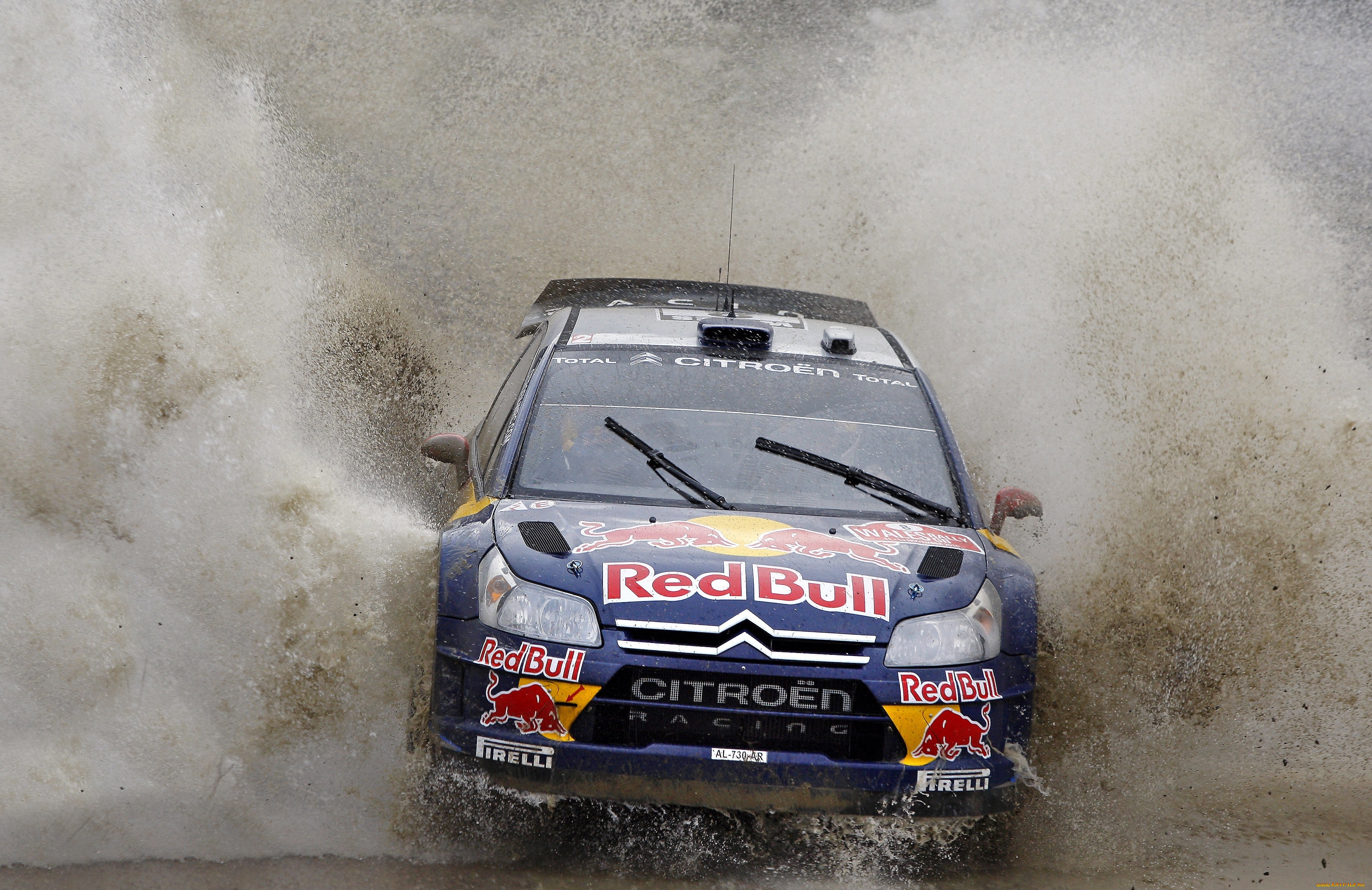 спорт, авторалли, дворники, капот, брызги, фары, вода, citroen, wrc, rally, ds3, red, bull