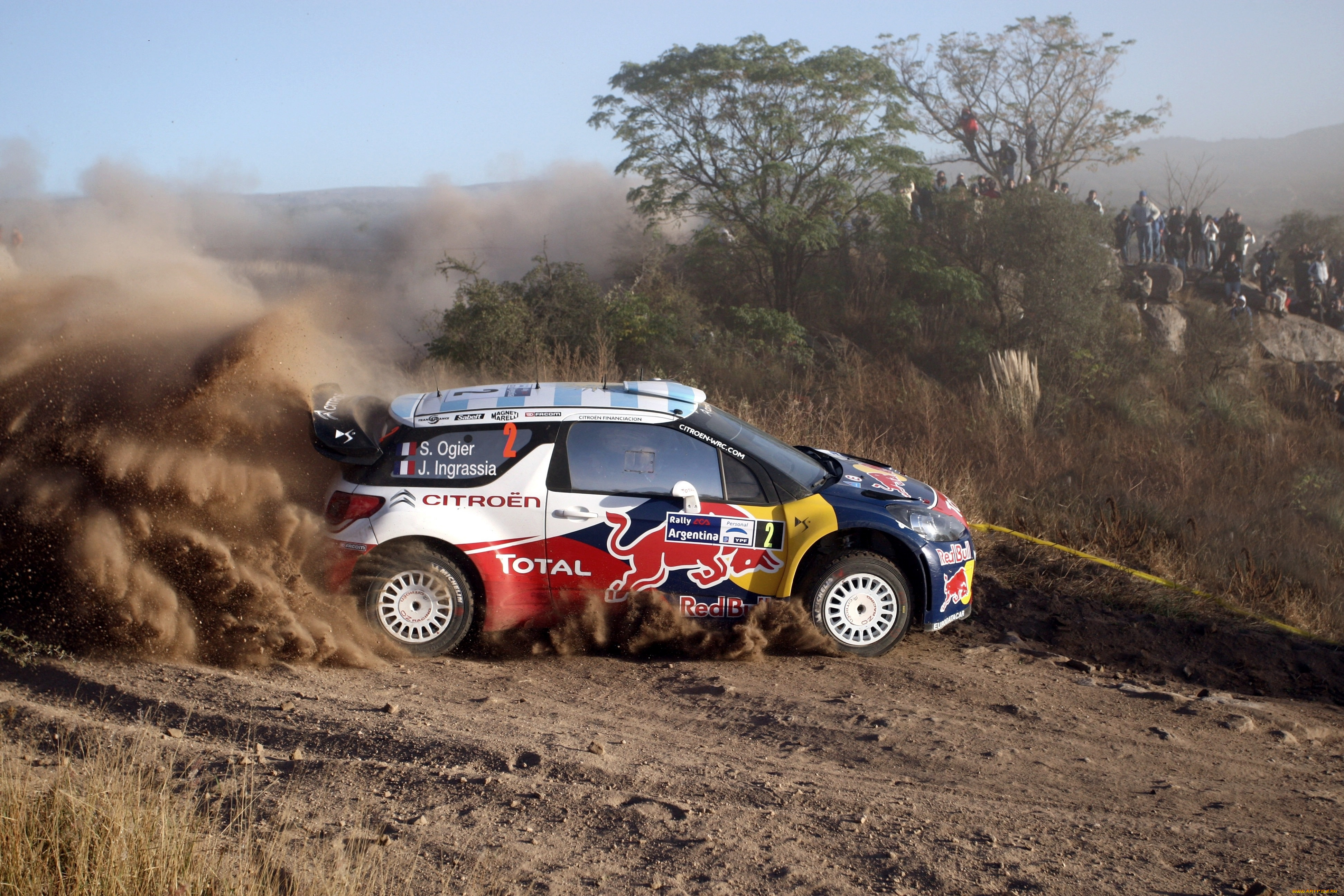 спорт, авторалли, гонка, поворот, пыль, люди, ds3, wrc, rally, citroen