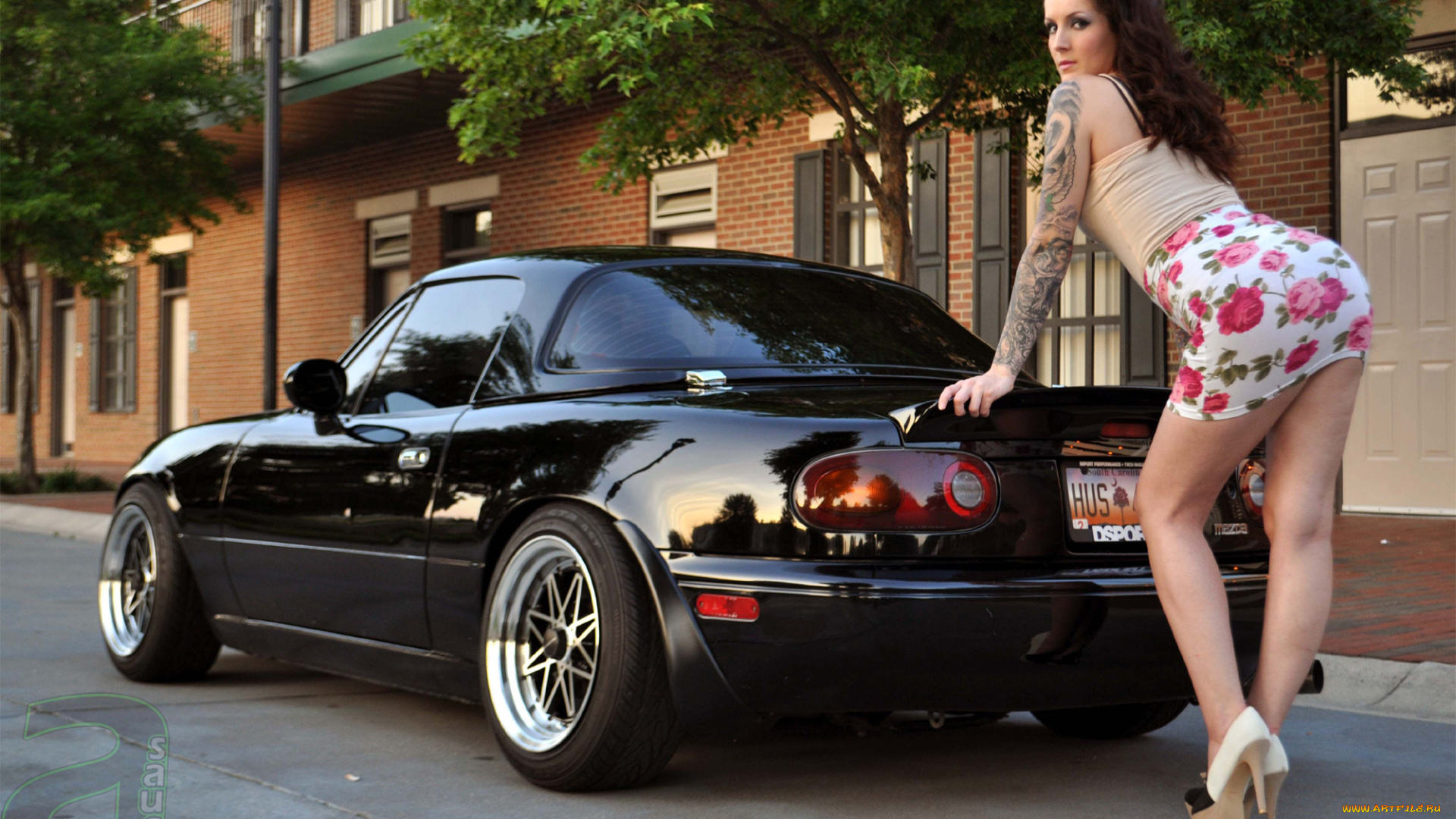 автомобили, авто, с, девушками, mx5