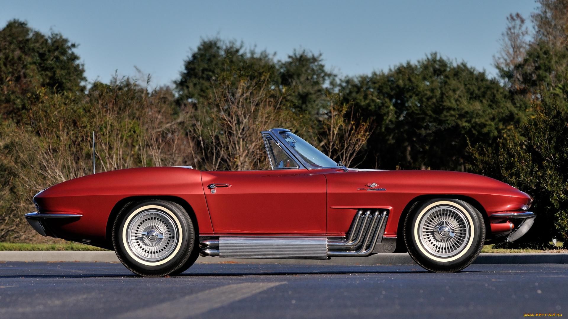 corvette, sting, ray, convertible, show, car, replica, автомобили, corvette, replica