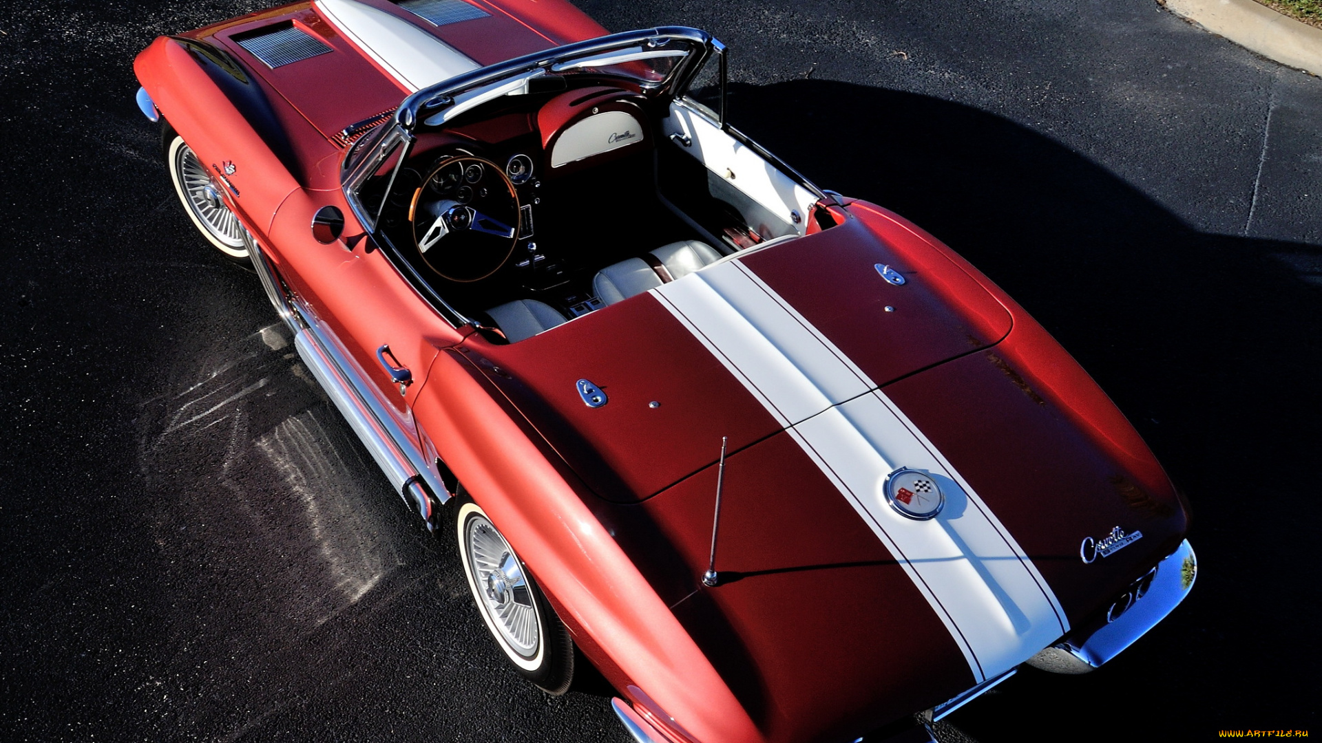 corvette, sting, ray, convertible, show, car, replica, автомобили, corvette, replica