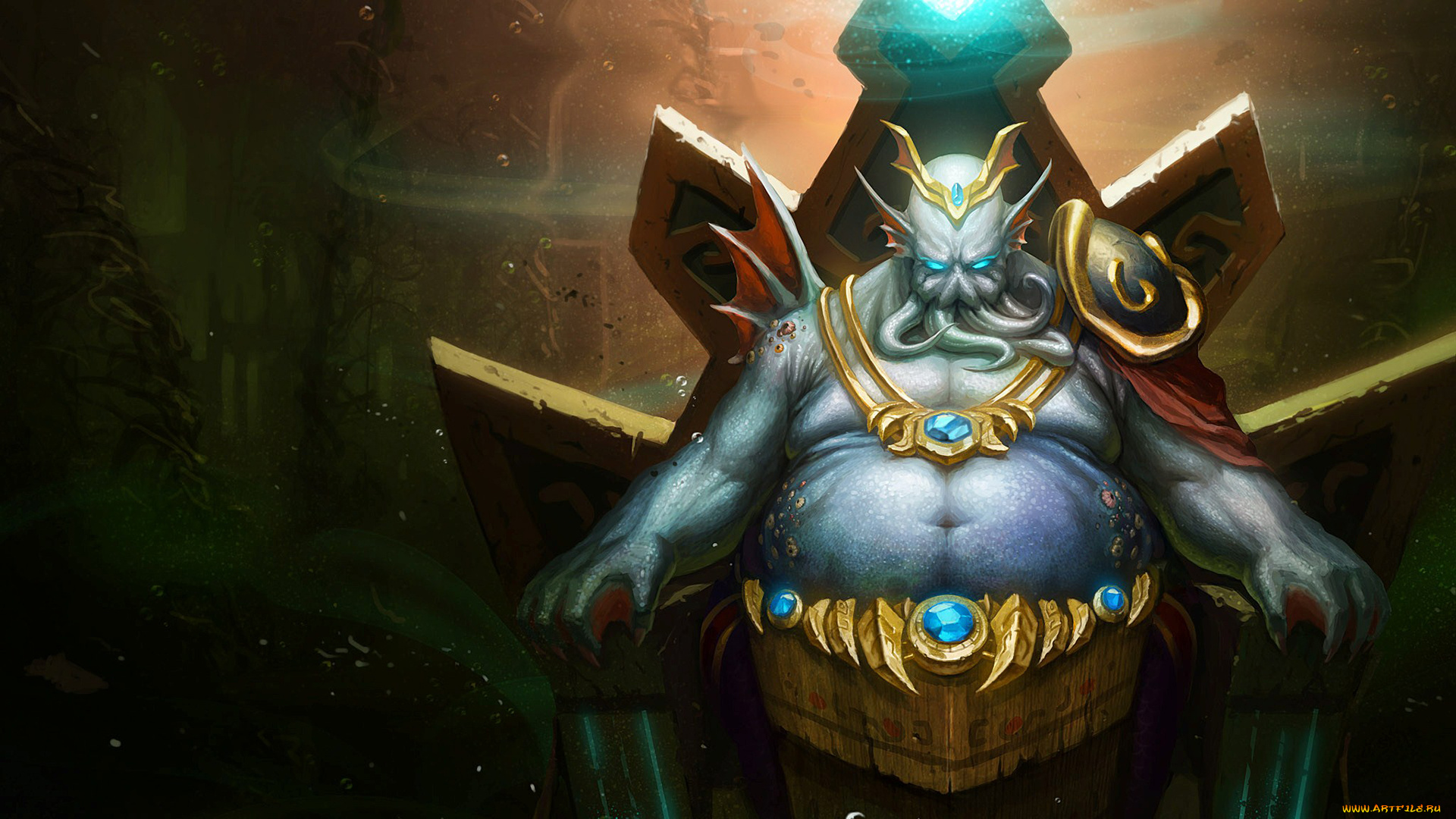 фэнтези, существа, трон