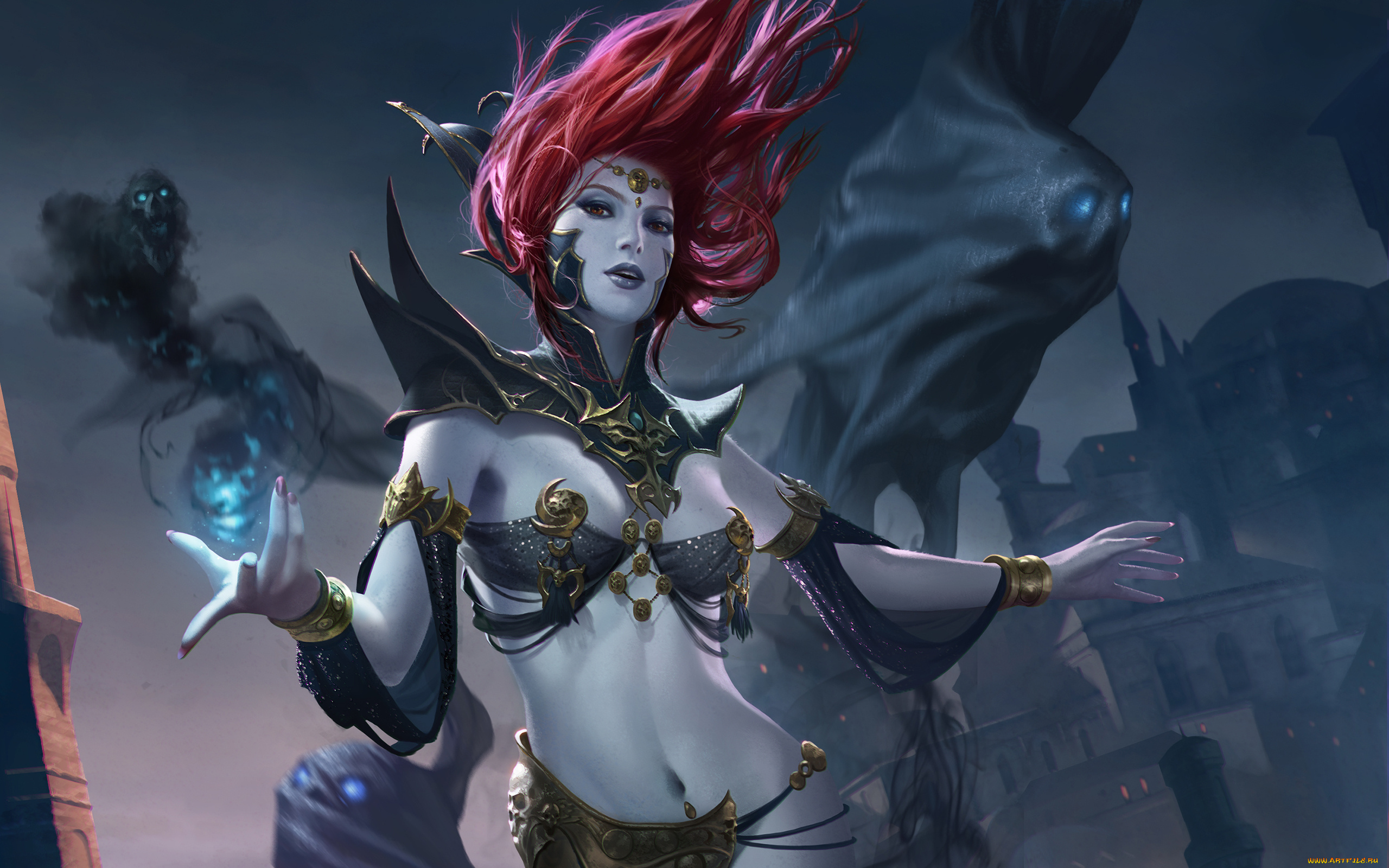 фэнтези, маги, , волшебники, череп