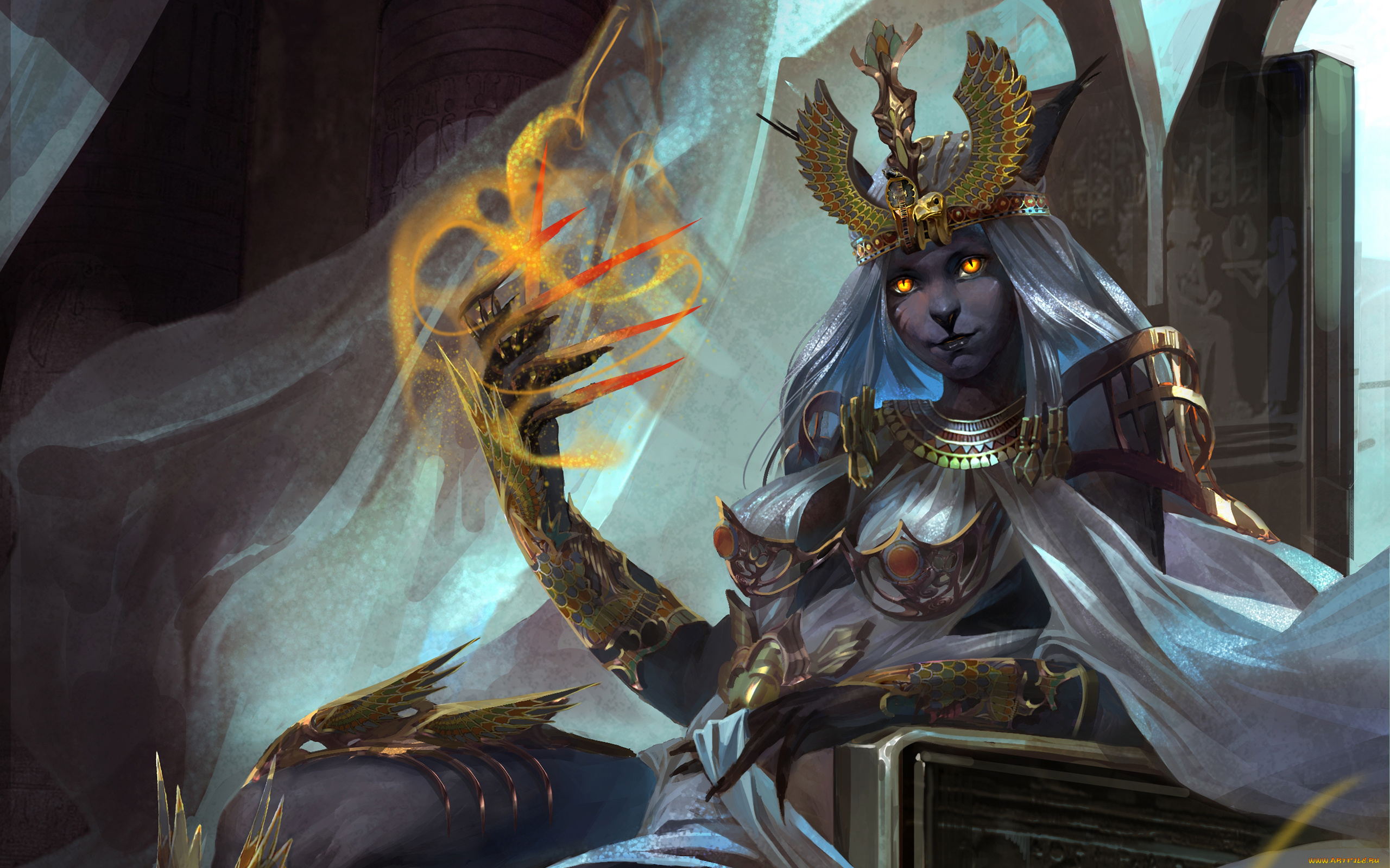 фэнтези, маги, , волшебники, когти, корона