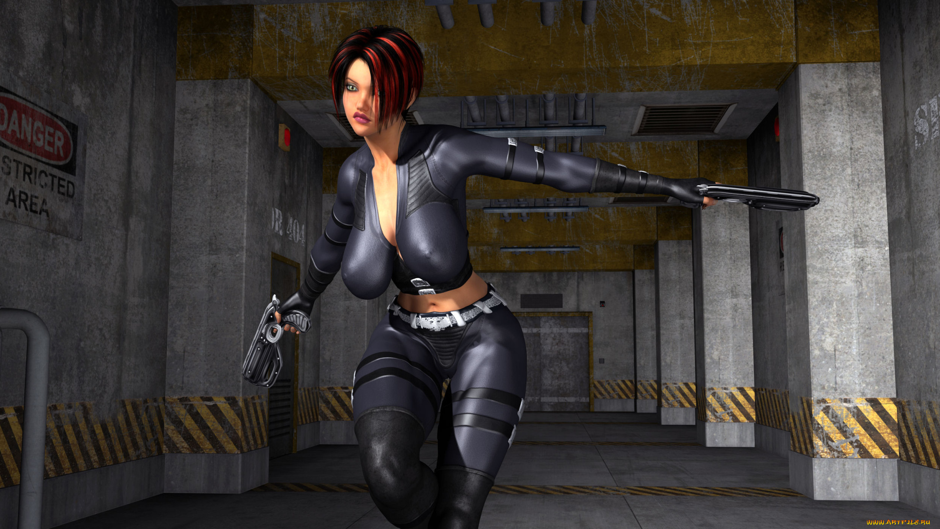 3д, графика, фантазия, , fantasy, взгляд, девушка, оружие, фон