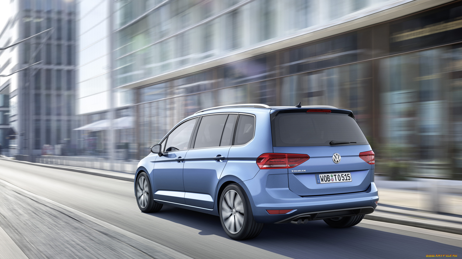 автомобили, volkswagen, синий, 2015г, touran