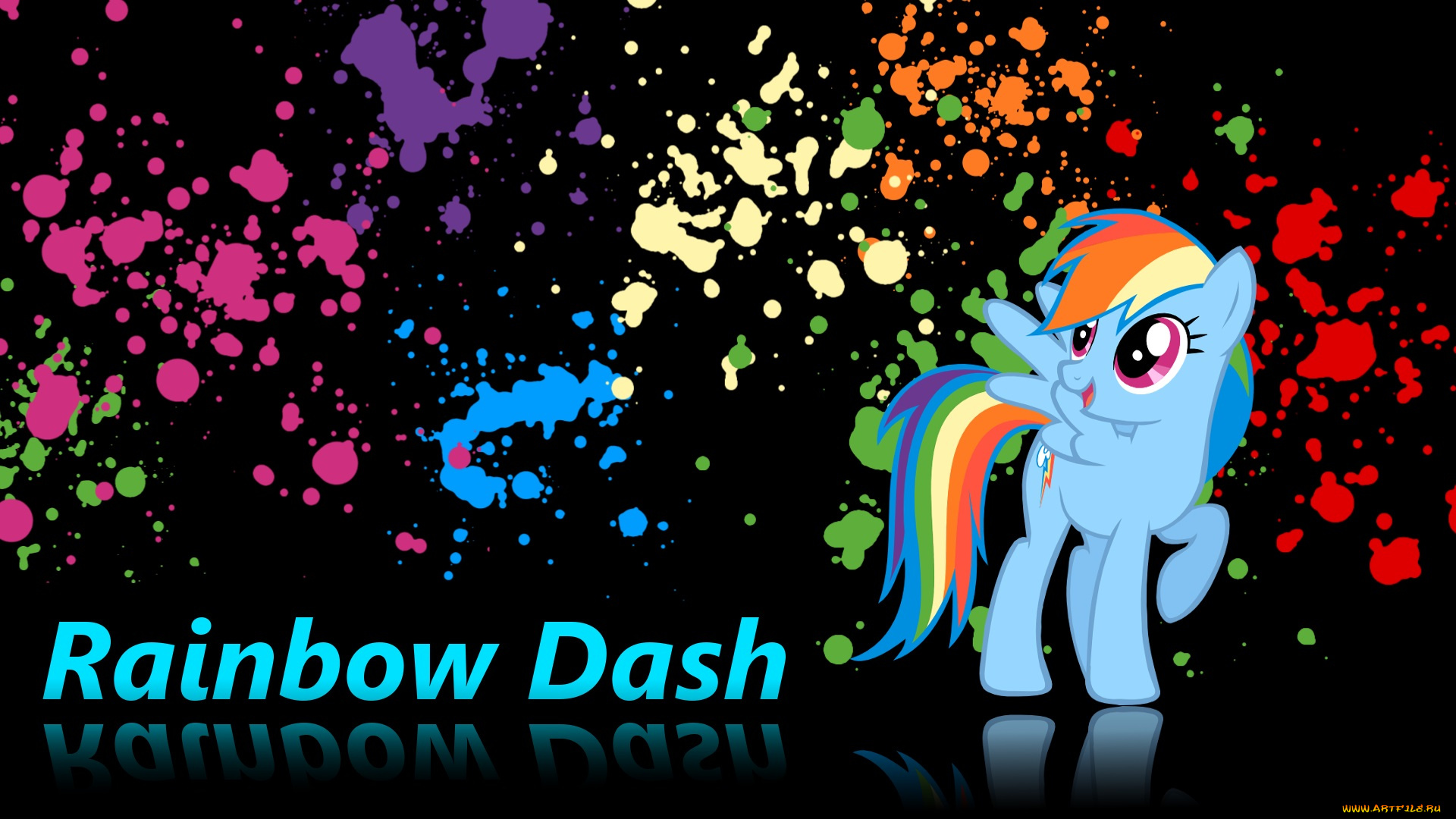 мультфильмы, my, little, pony, фон, пони