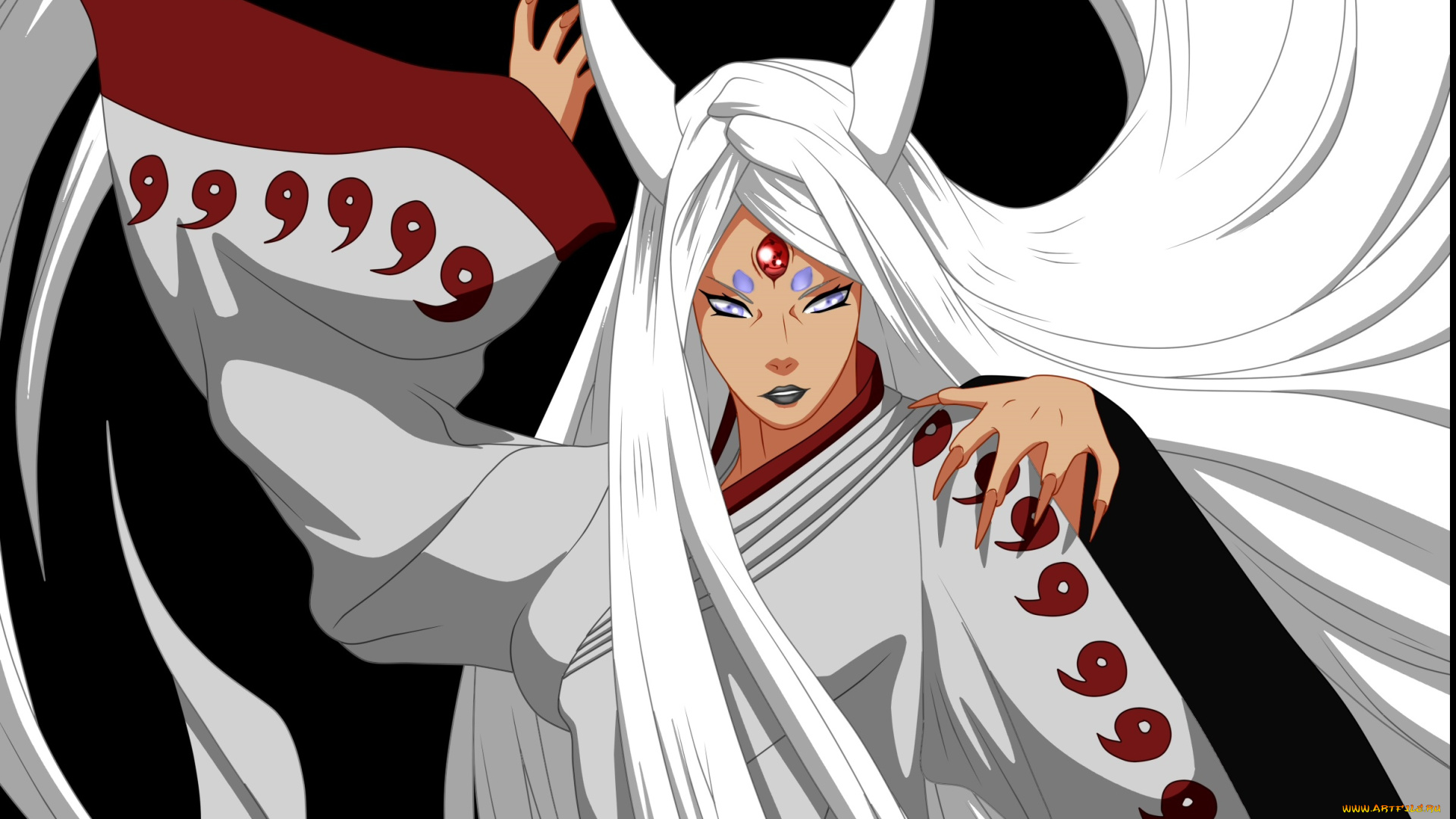 рисованное, -, , , аниме, фон, взгляд, девушка