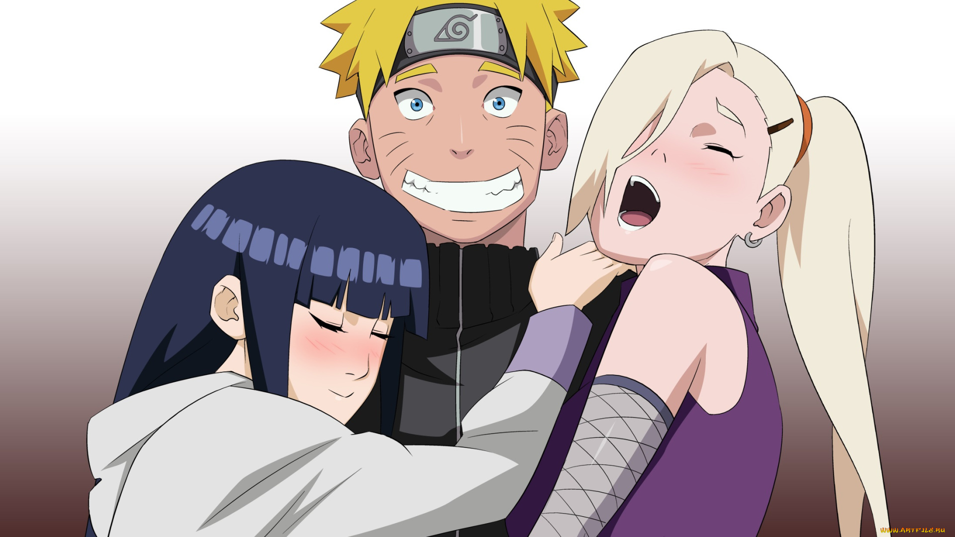 рисованное, -, , , аниме, наруто, фон, взгляд, девушки