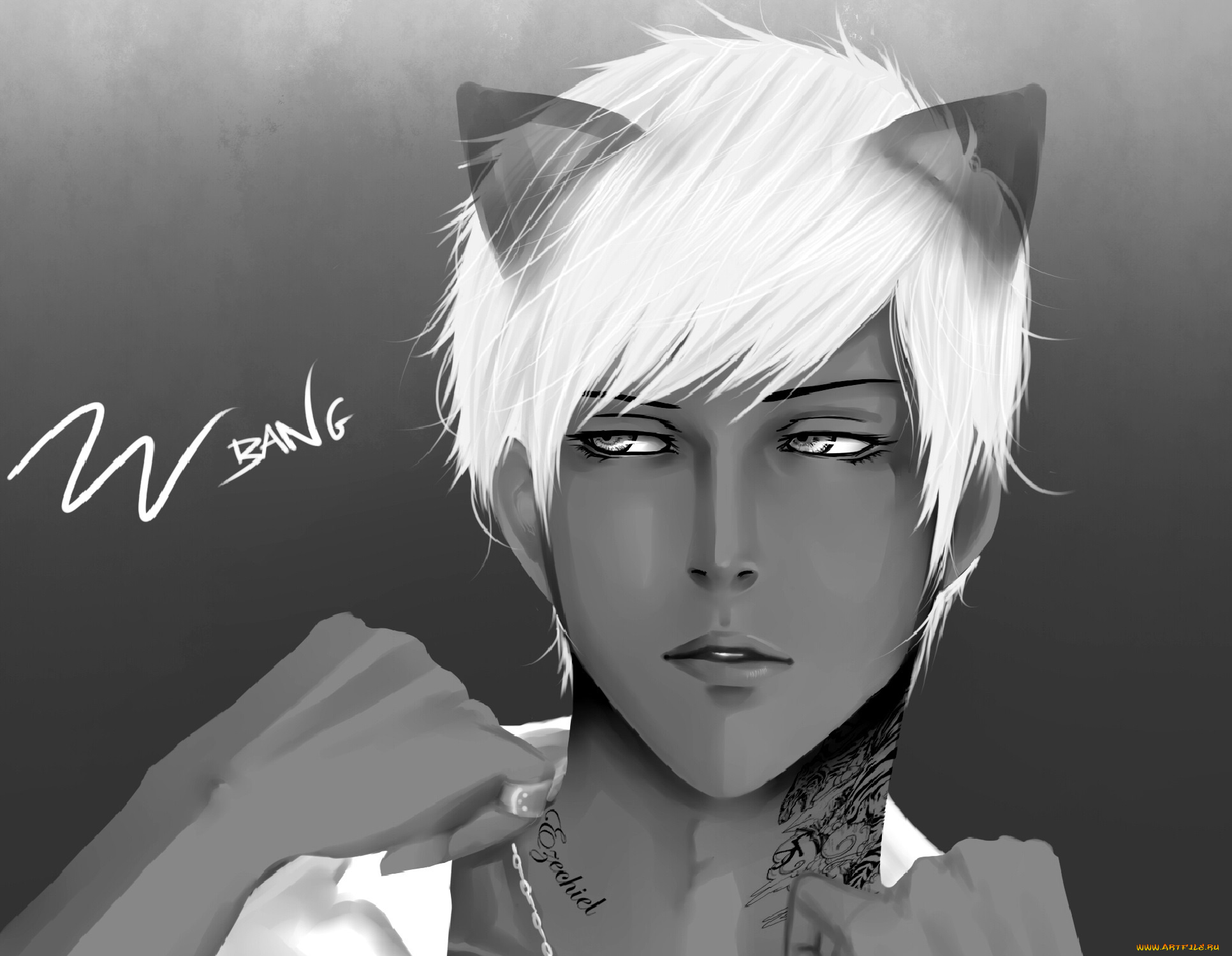 рисованное, -, , , аниме, парень