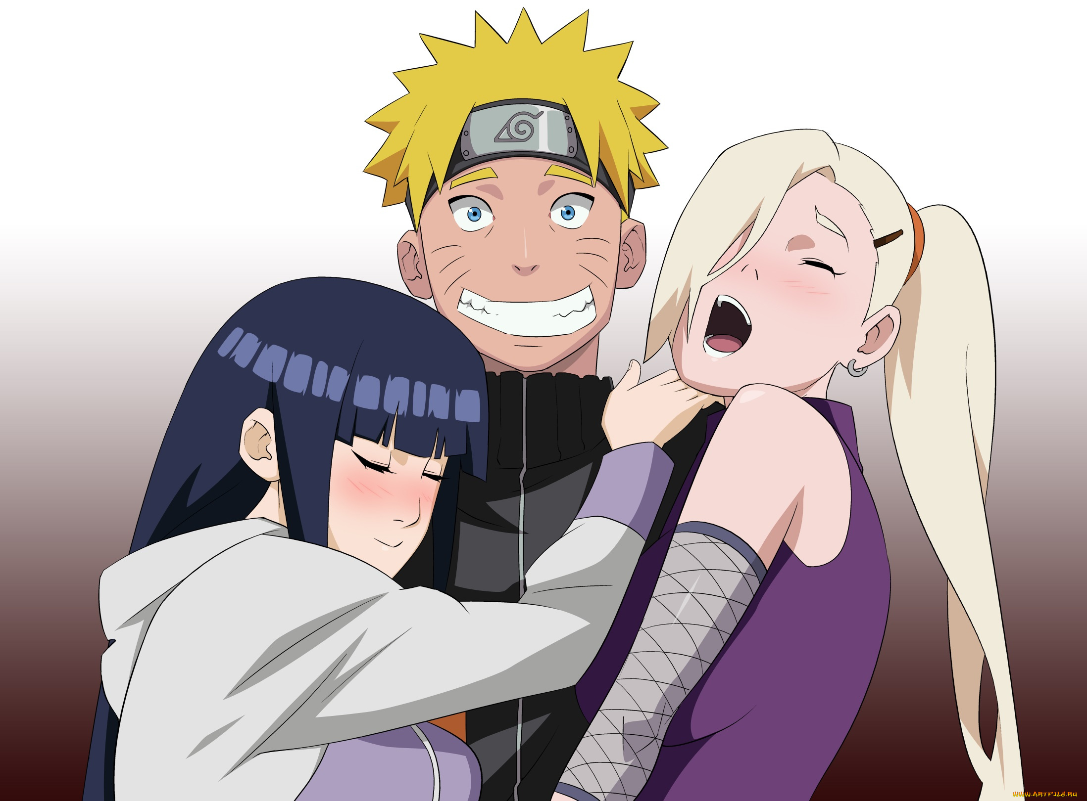 рисованное, -, , , аниме, наруто, фон, взгляд, девушки