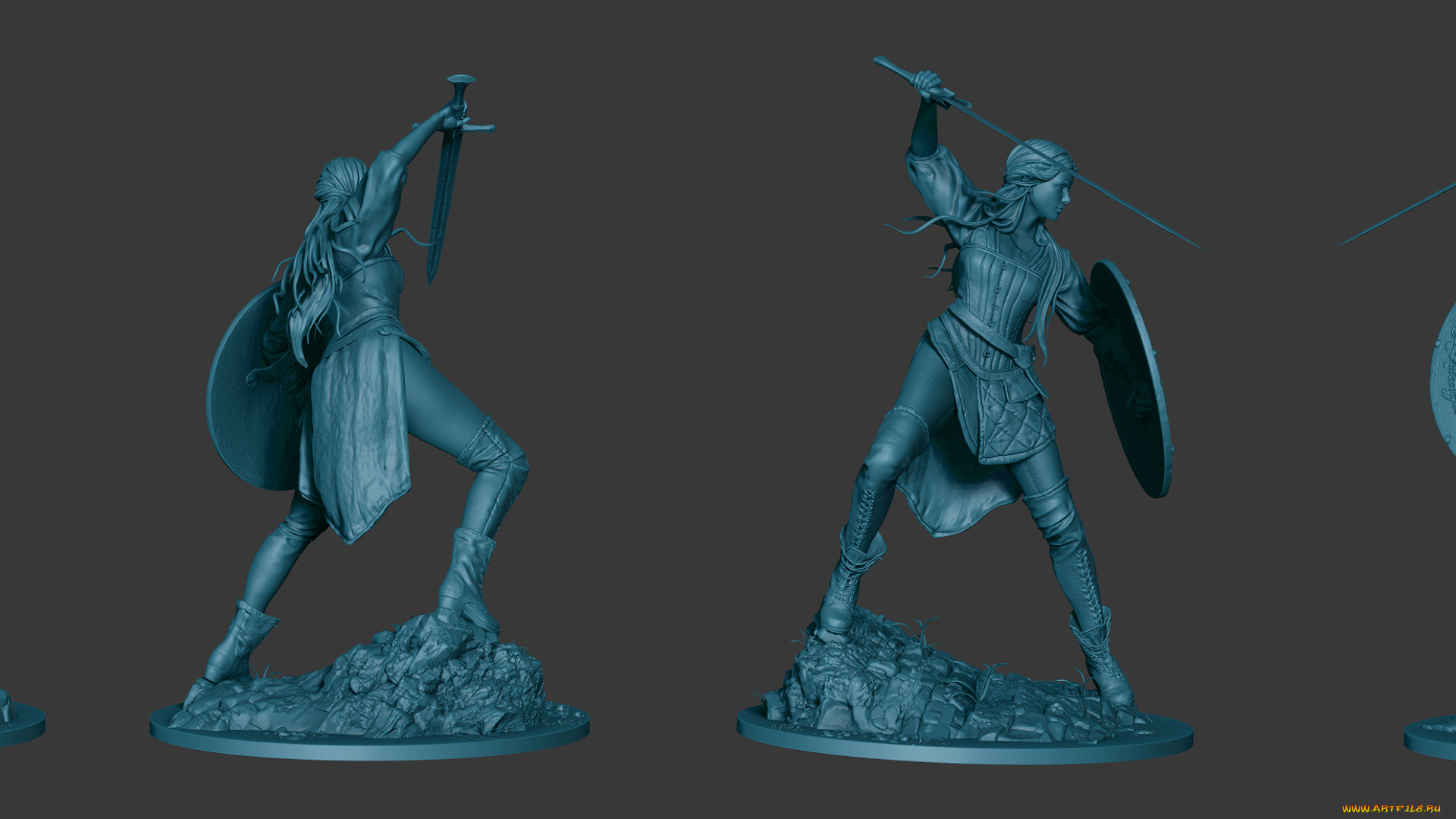 3д, графика, _science, fiction, фон, оружие, взгляд, девушка