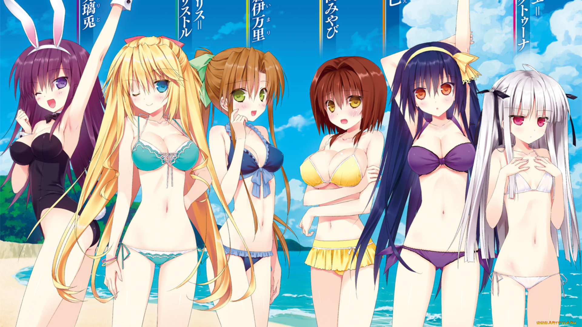 аниме, absolute, duo, девочки