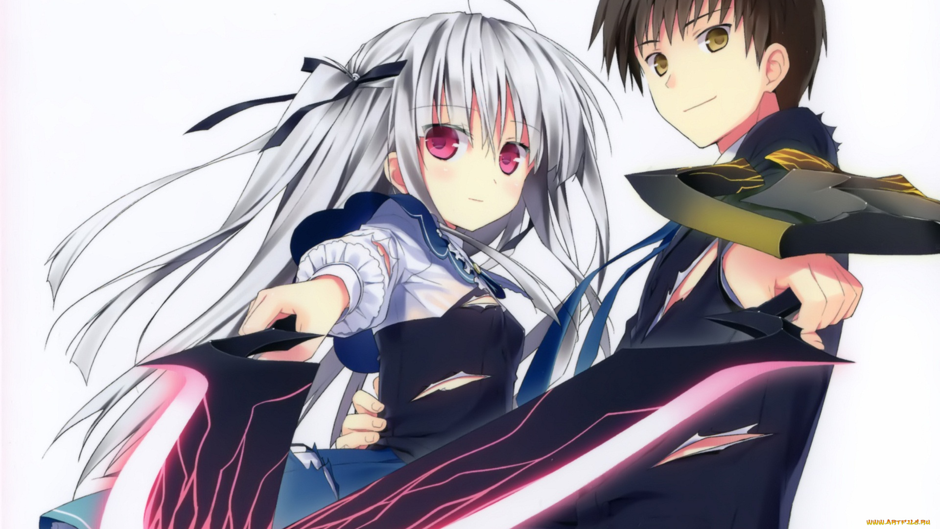 аниме, absolute, duo, идеальная, пара