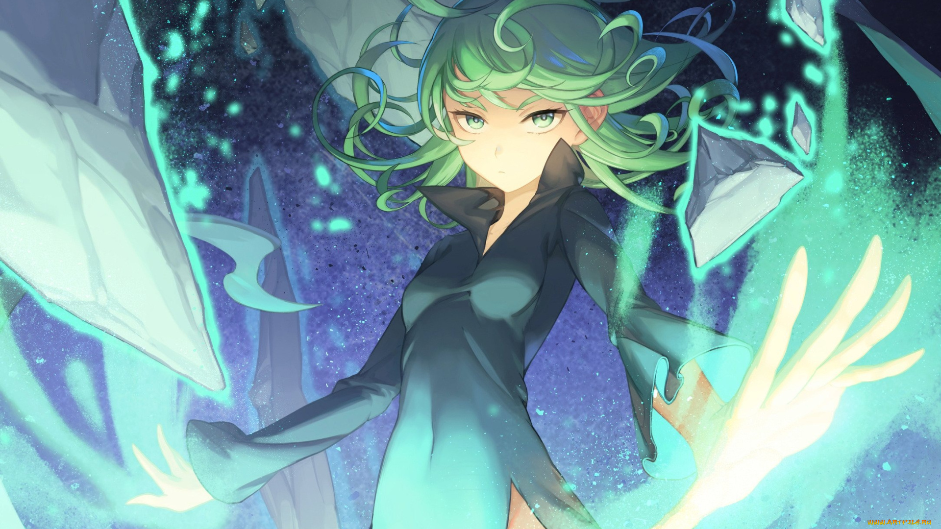 аниме, one, punch, man, ванпачмен, девушка