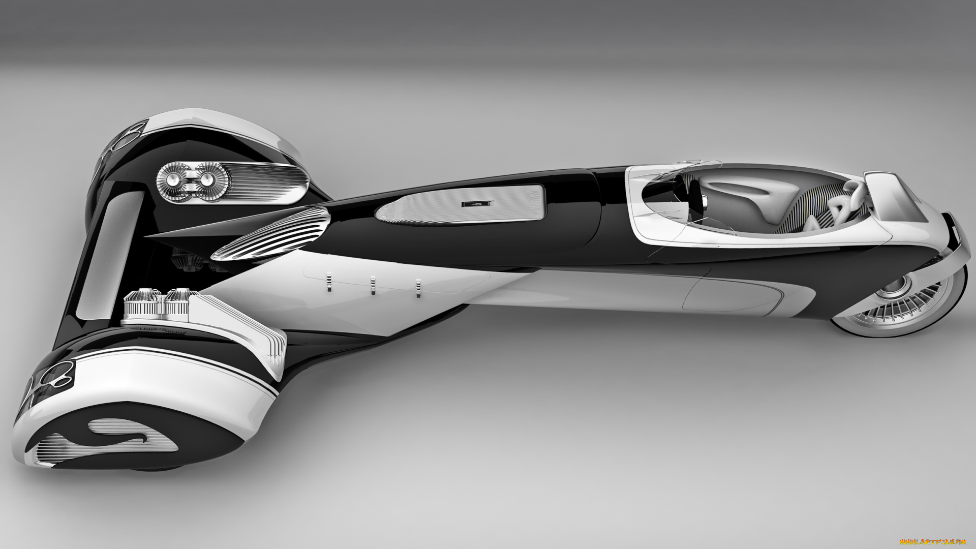 автомобили, 3д, футуристическая, модель, 3d, concept