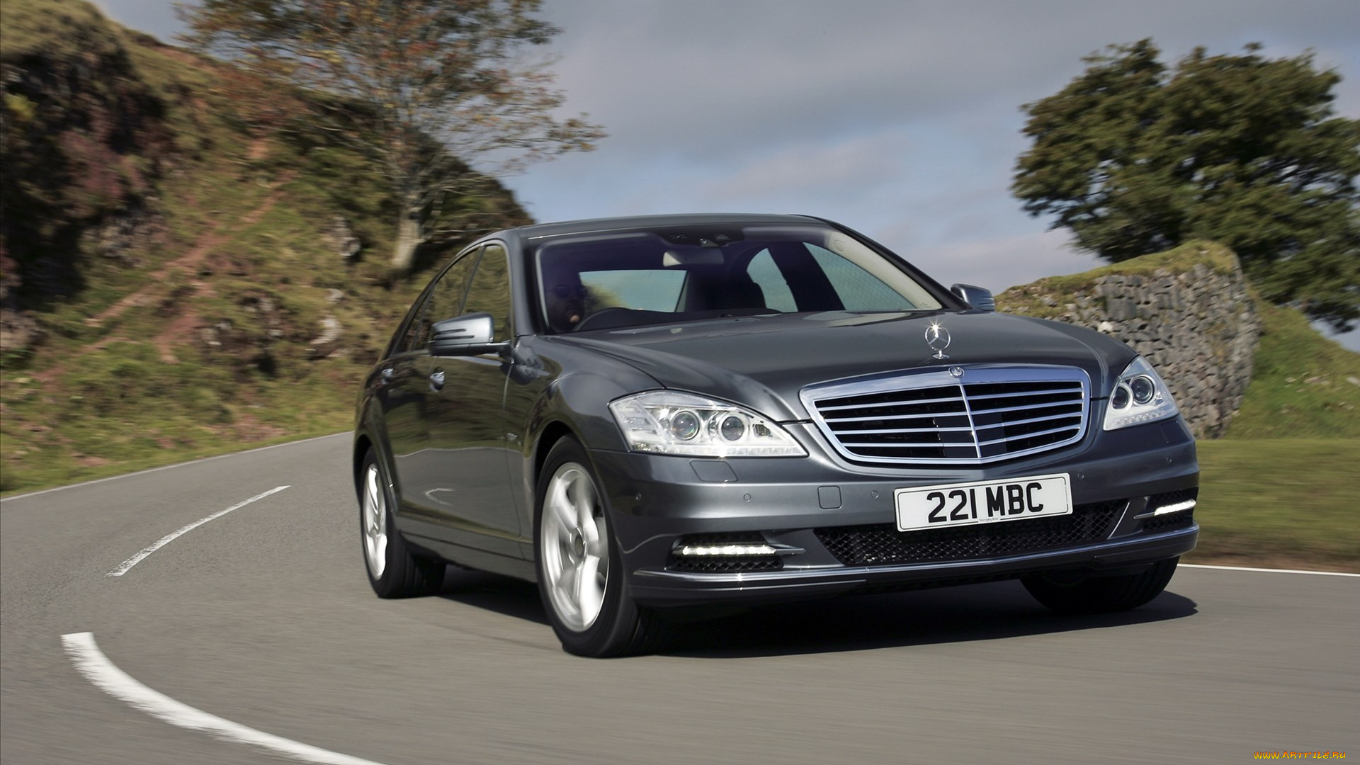 автомобили, mercedes-benz, дорога, темный, скорость, трасса, поворот, шоссе, мерседес