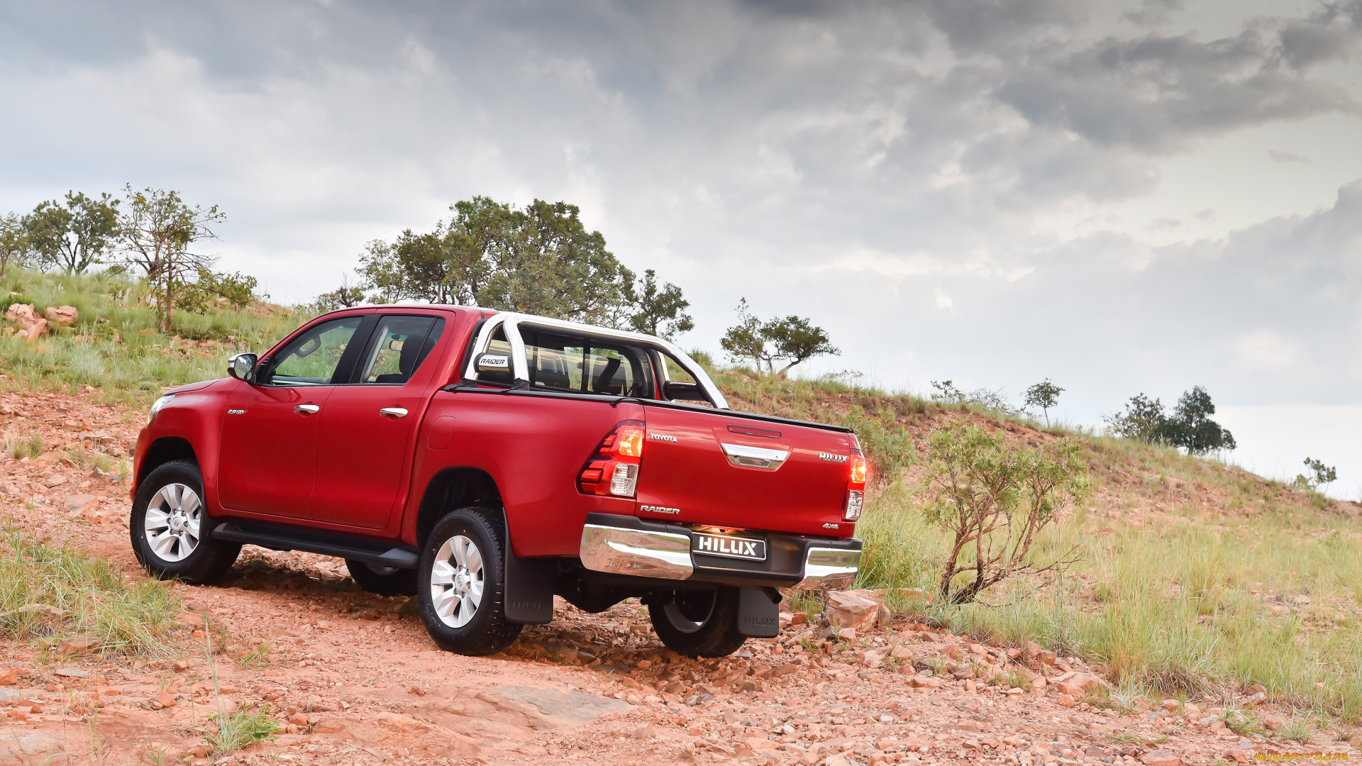 автомобили, toyota, cab, double, raider, za-spec, 2016г, красный, hilux