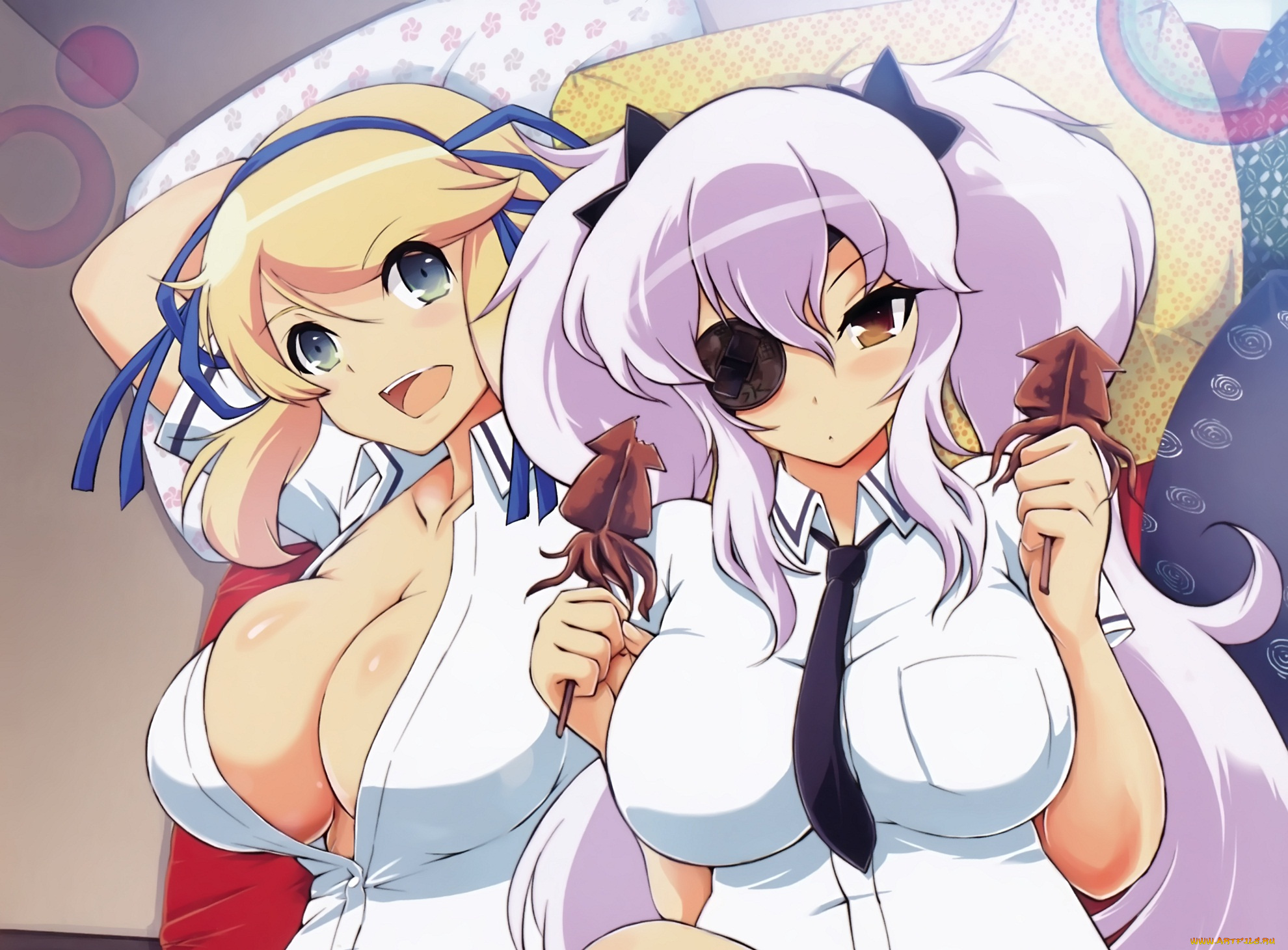 аниме, senran, kagura, девушки