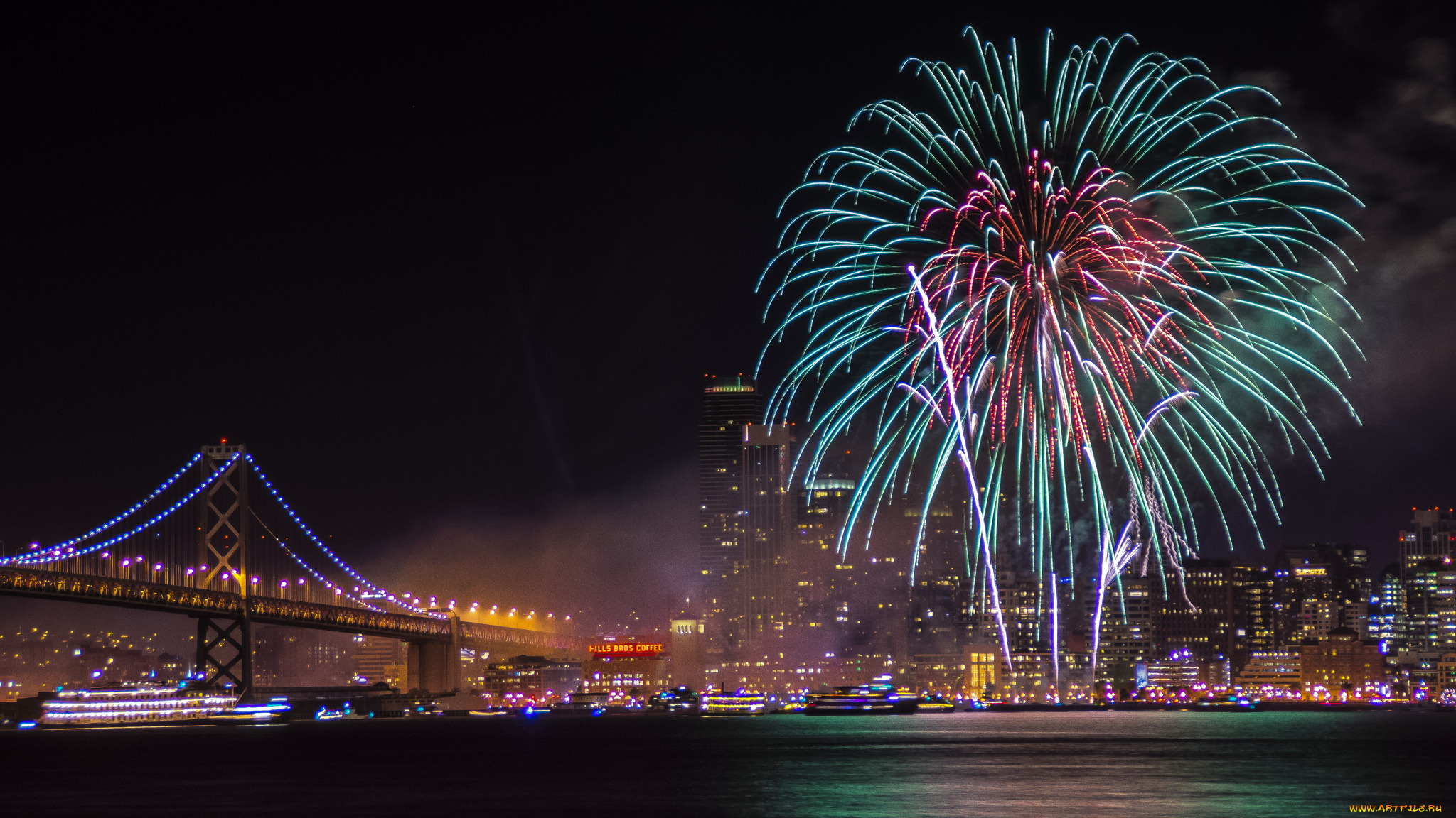 разное, салюты, , фейерверки, ночь, фейерверк