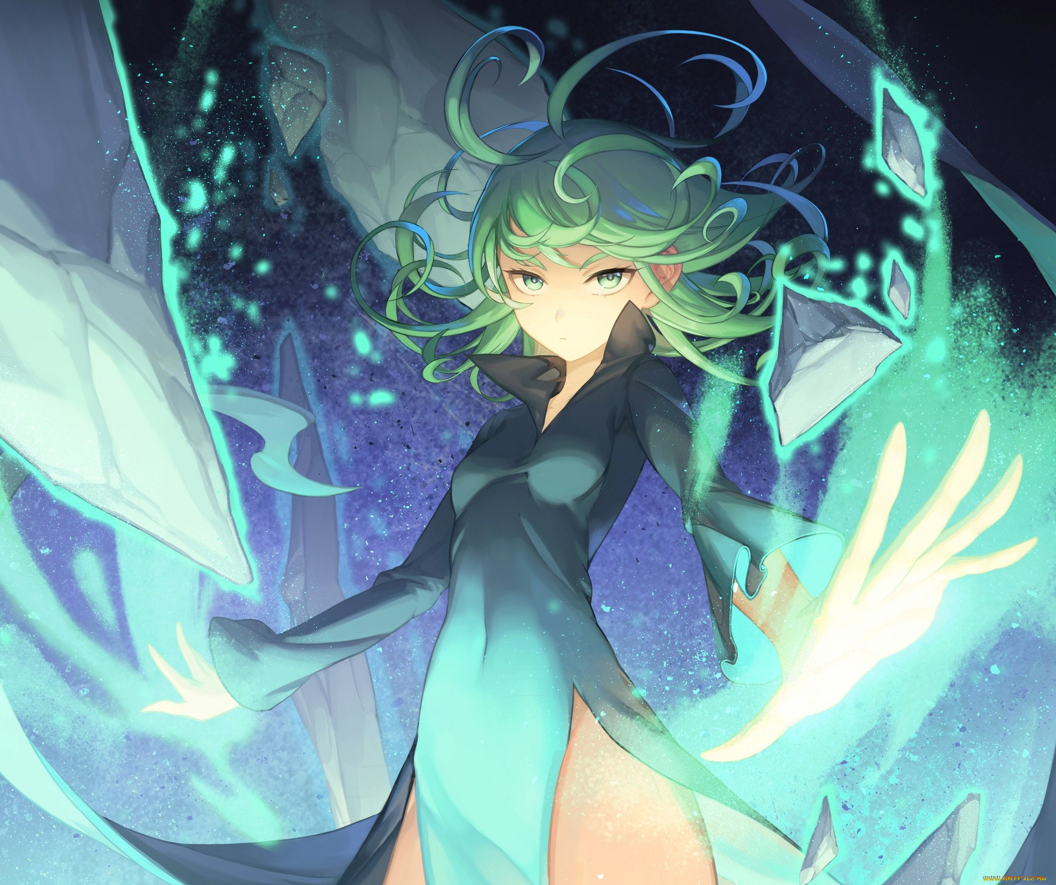 аниме, one, punch, man, ванпачмен, девушка