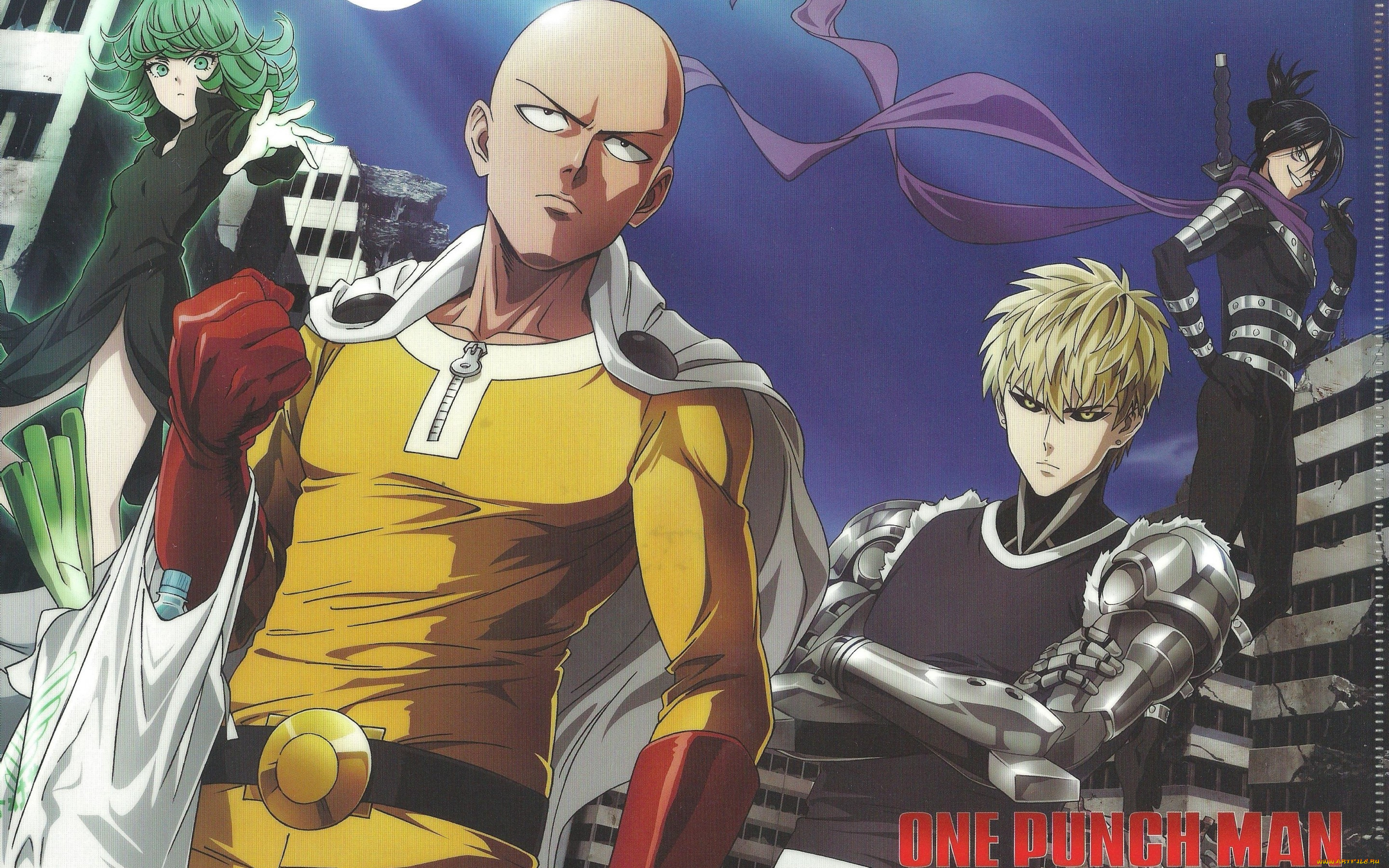 аниме, one, punch, man, tornado, of, terror, tatsumaki, one, punch, man, onepunch-man, sonic, art, caped, baldy, saitama, demon, cyborg, genos