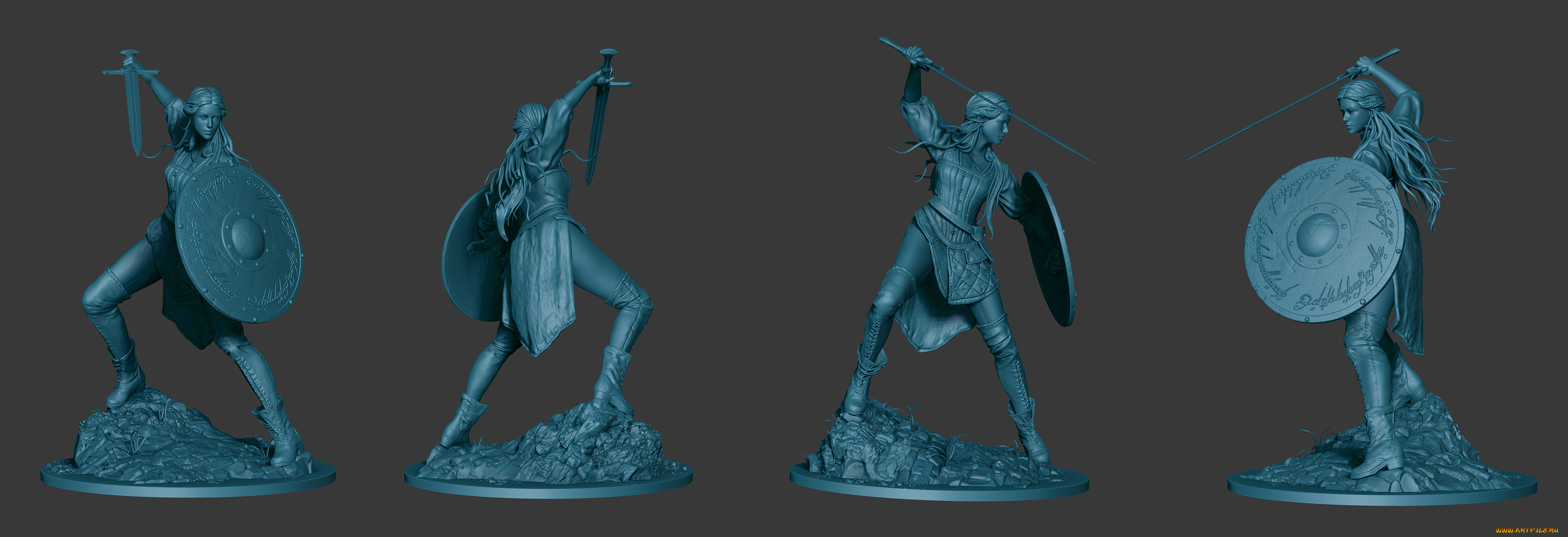 3д, графика, _science, fiction, фон, оружие, взгляд, девушка