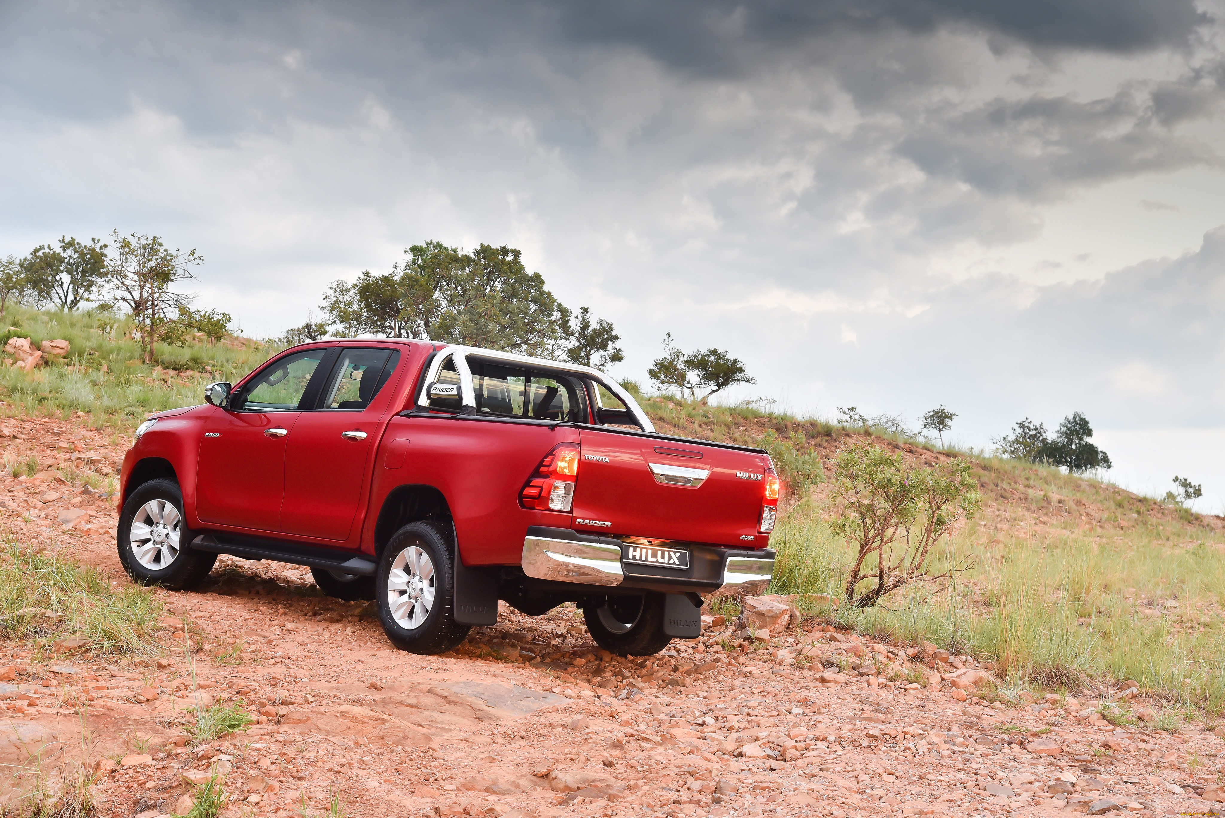 автомобили, toyota, cab, double, raider, za-spec, 2016г, красный, hilux