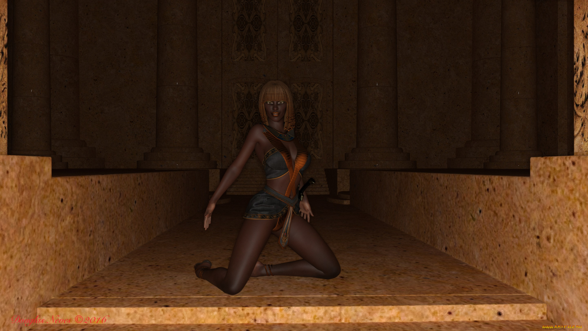 3д, графика, фантазия, , fantasy, девушка, фон, взгляд