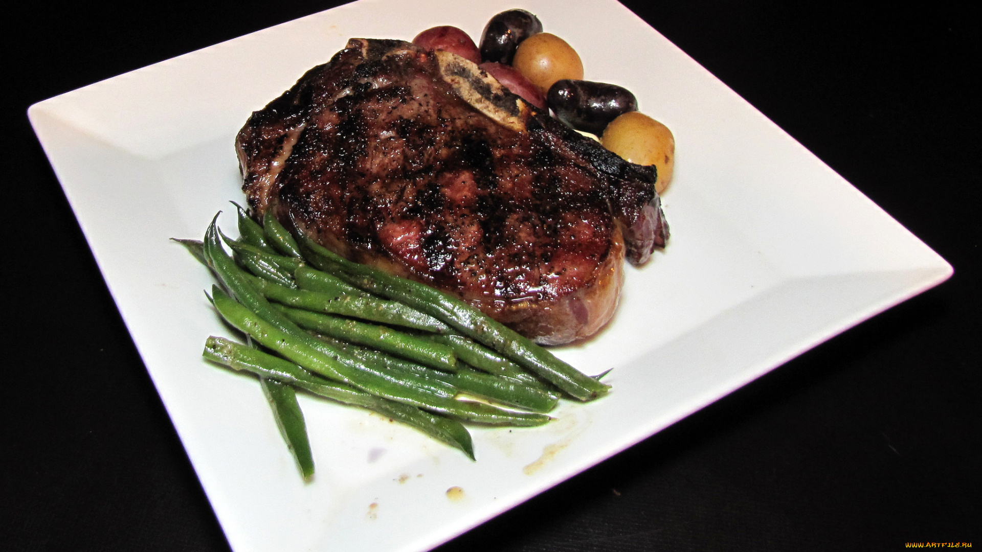 еда, мясные, блюда, стейк