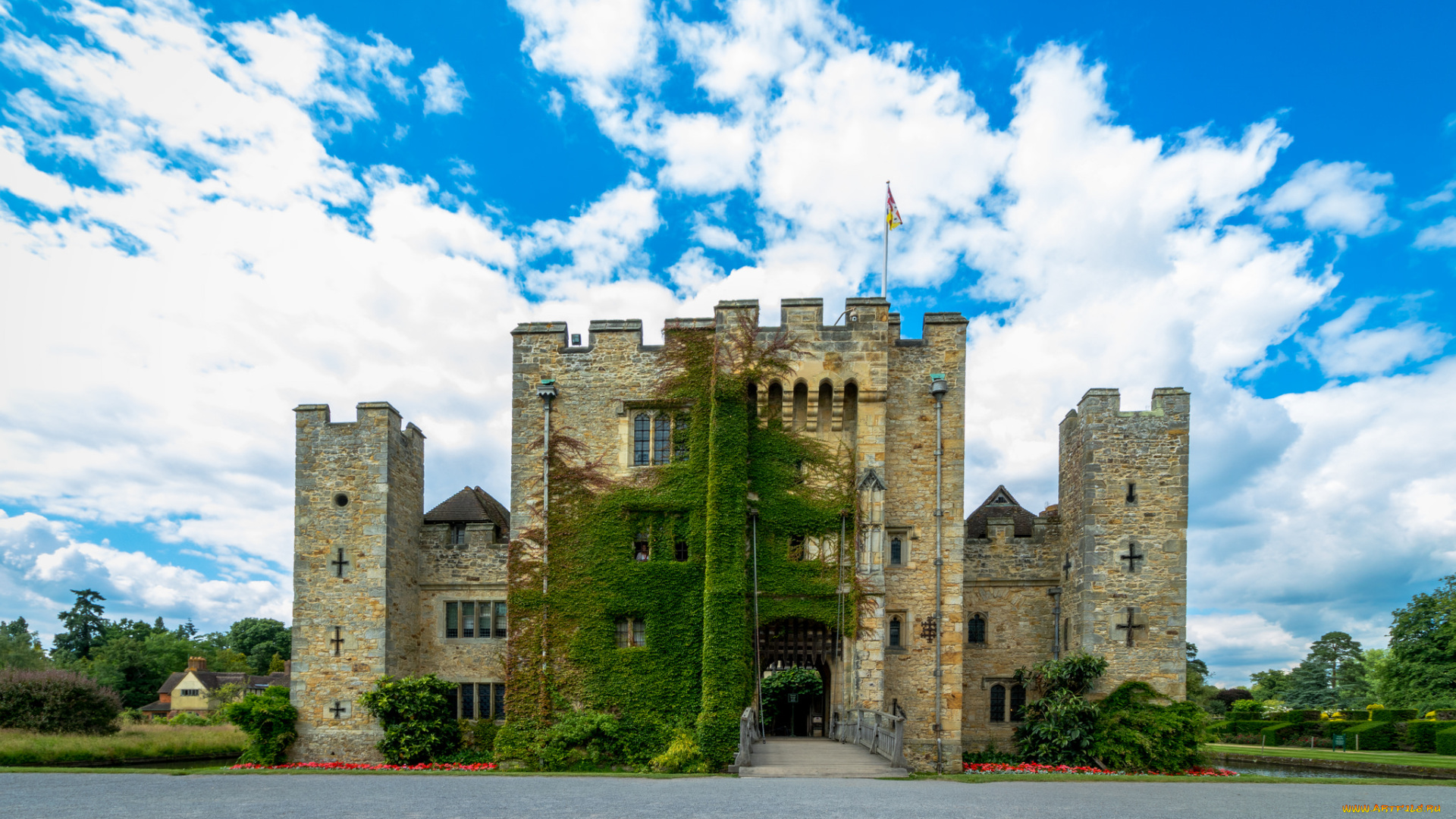 hever, castle, города, замки, англии, замок