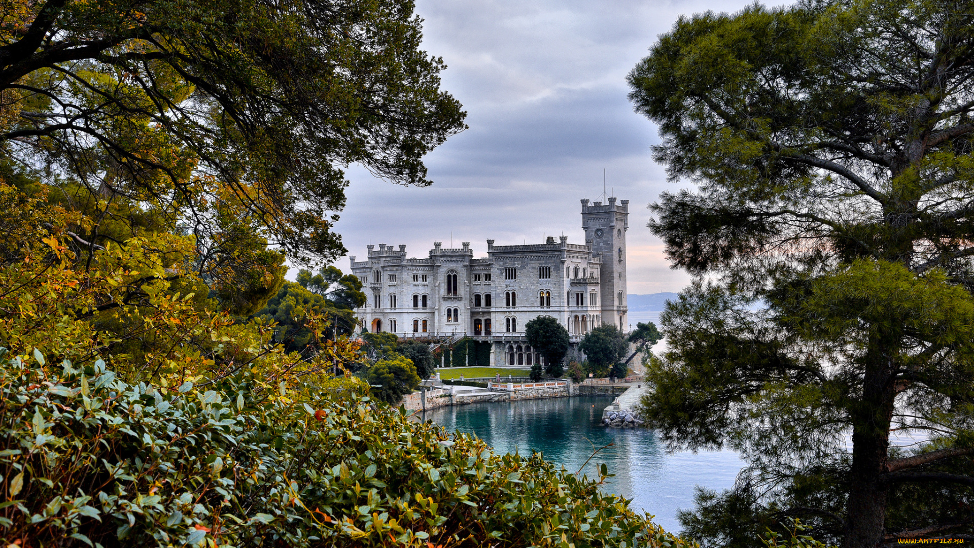 miramare, castle, города, -, дворцы, , замки, , крепости, побережье