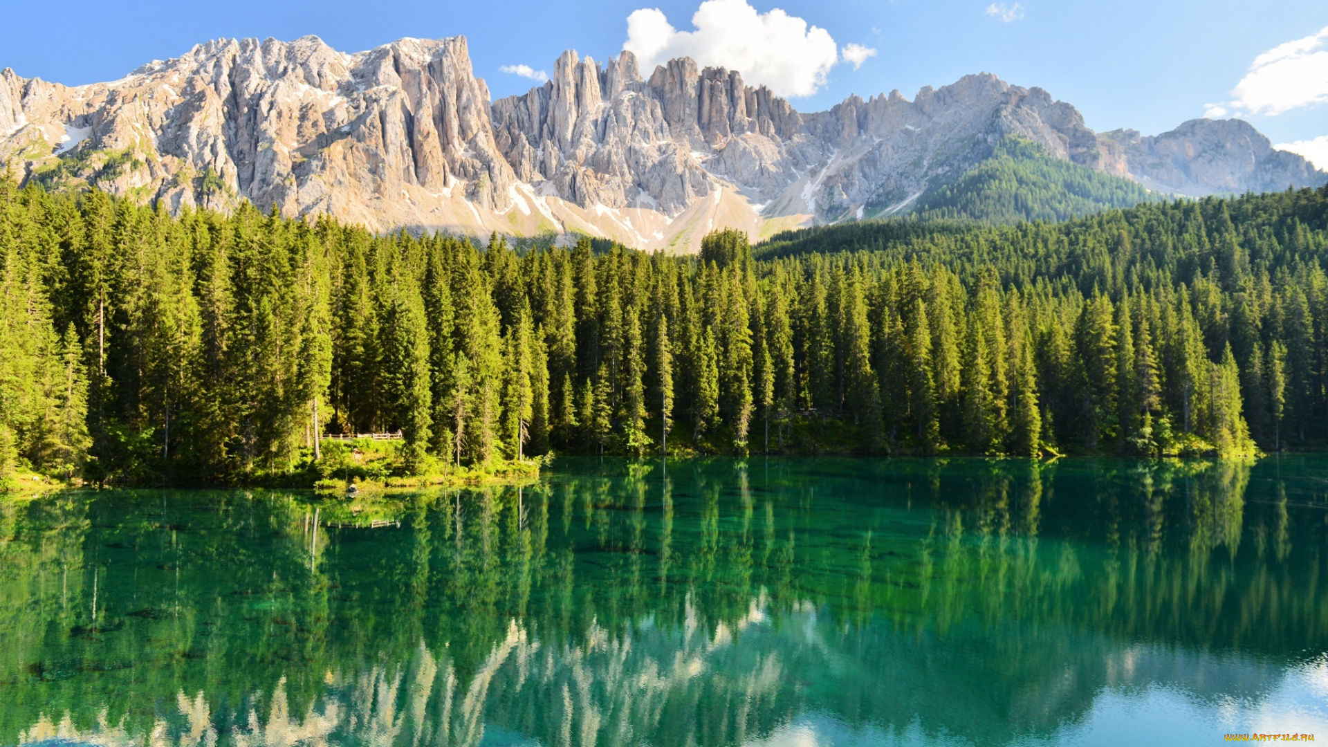 природа, реки, озера, озеро, лес, горы, отражение