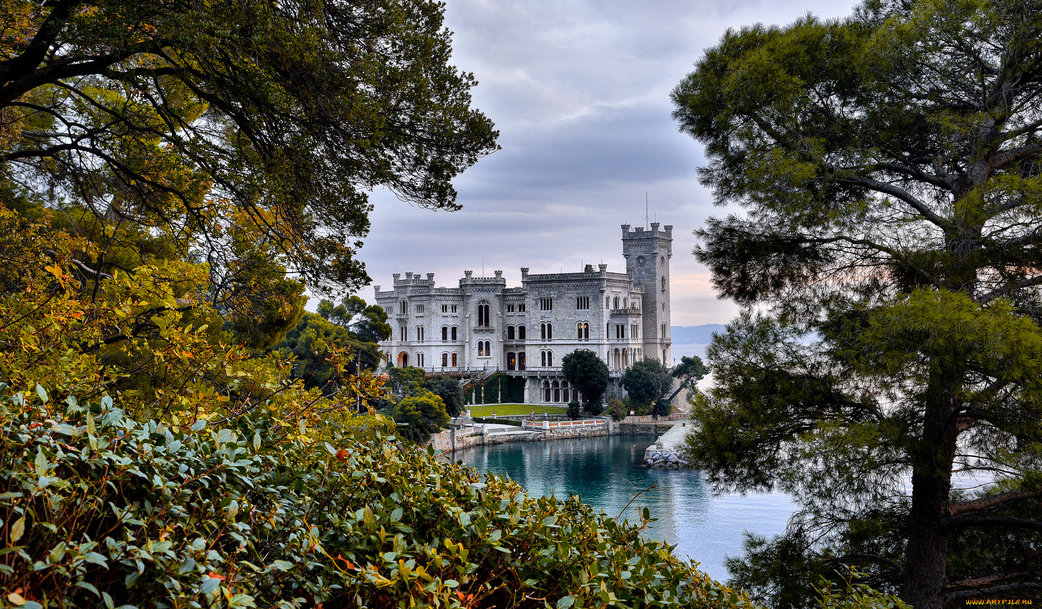 miramare, castle, города, -, дворцы, , замки, , крепости, побережье