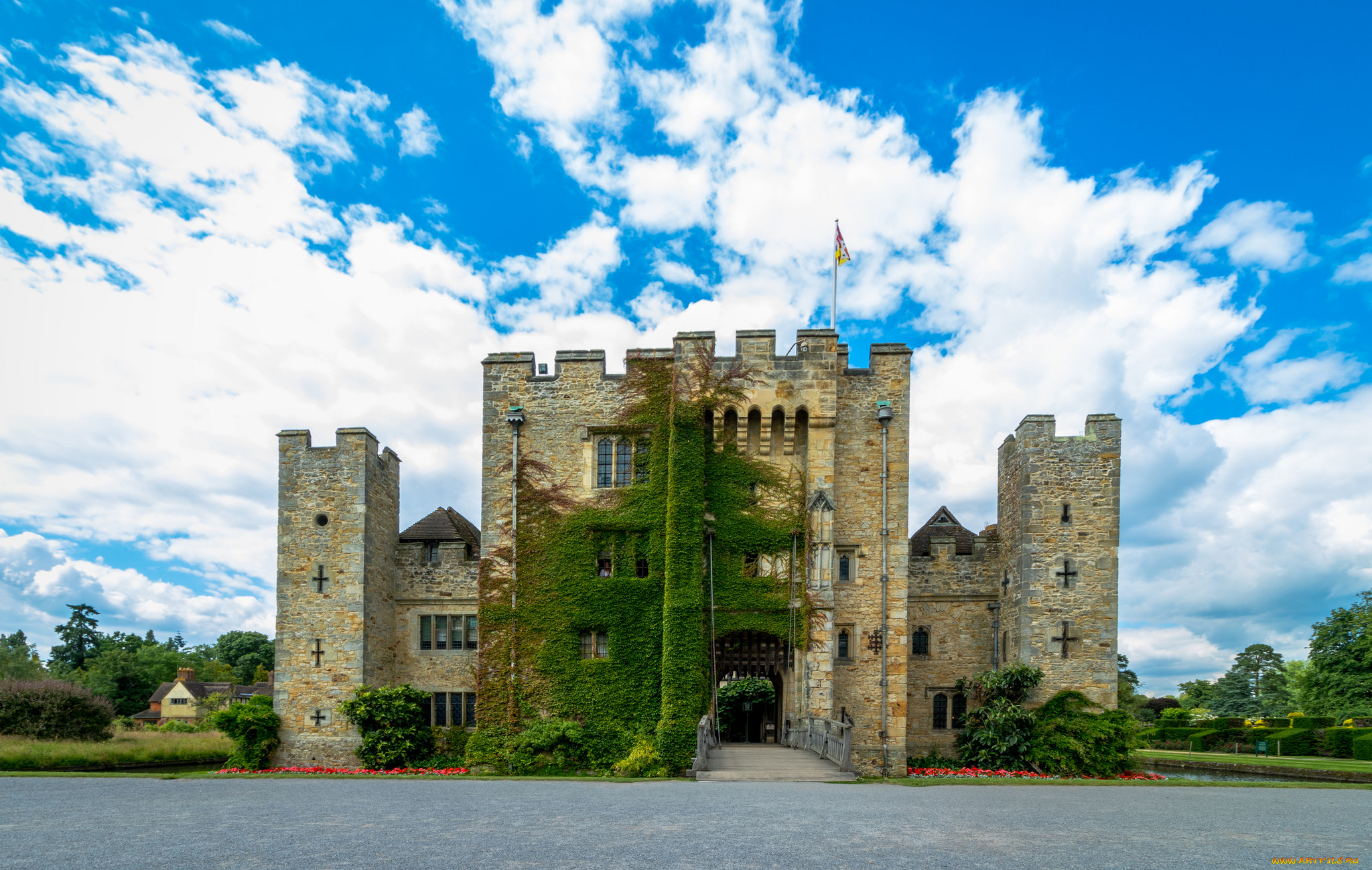 hever, castle, города, замки, англии, замок
