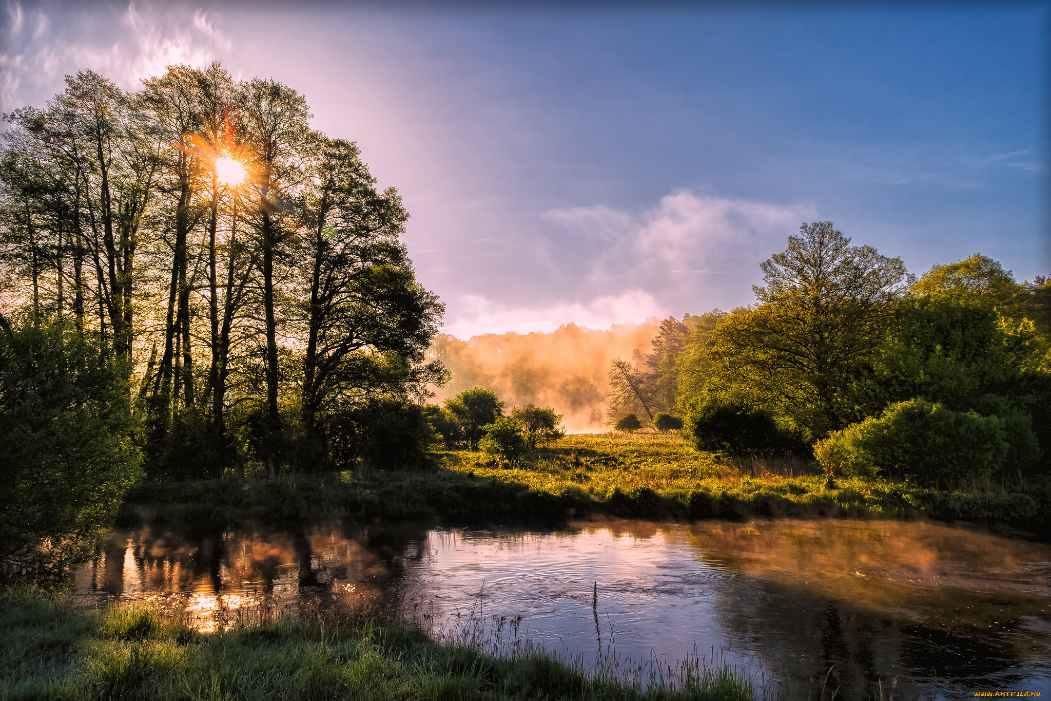 природа, реки, озера, река, лес