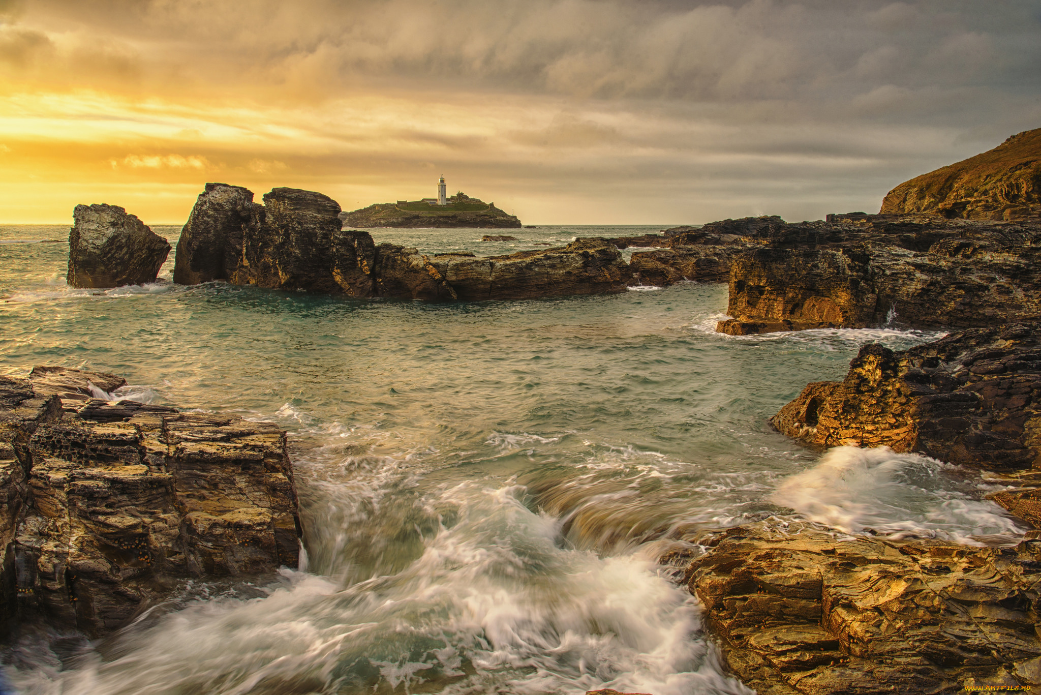 природа, маяки, берег, море