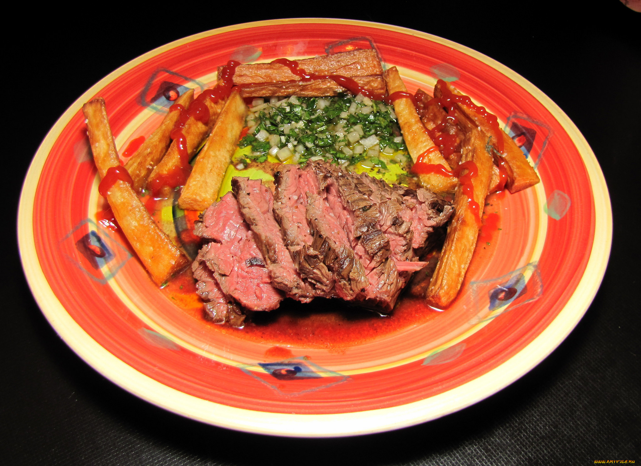 еда, мясные, блюда, овощи, мясо