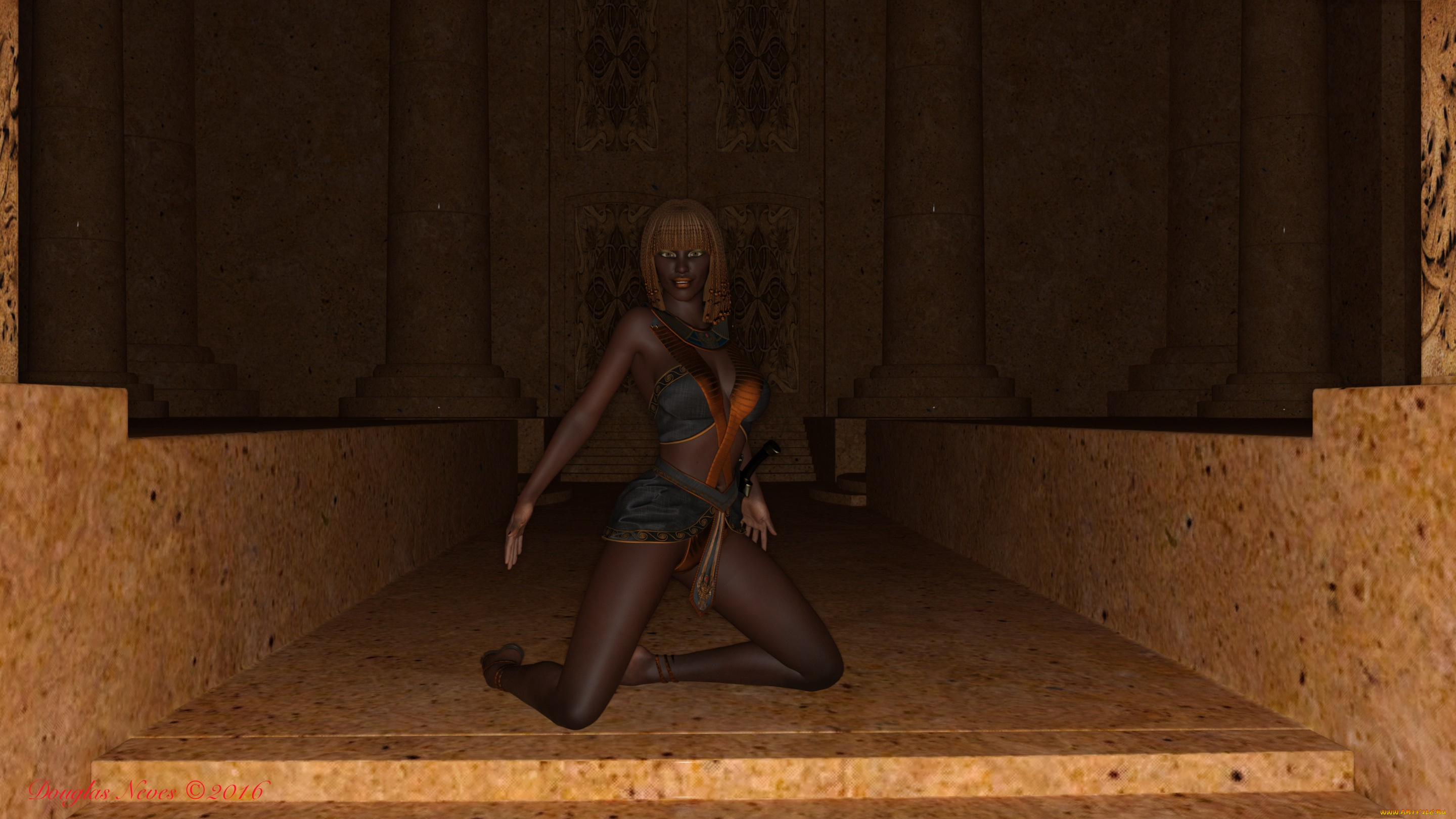 3д, графика, фантазия, , fantasy, девушка, фон, взгляд