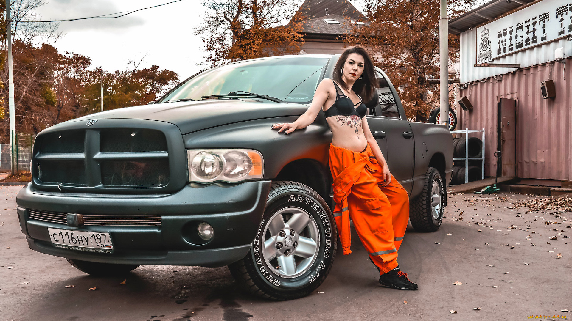 автомобили, -авто, с, девушками, dodge, ram