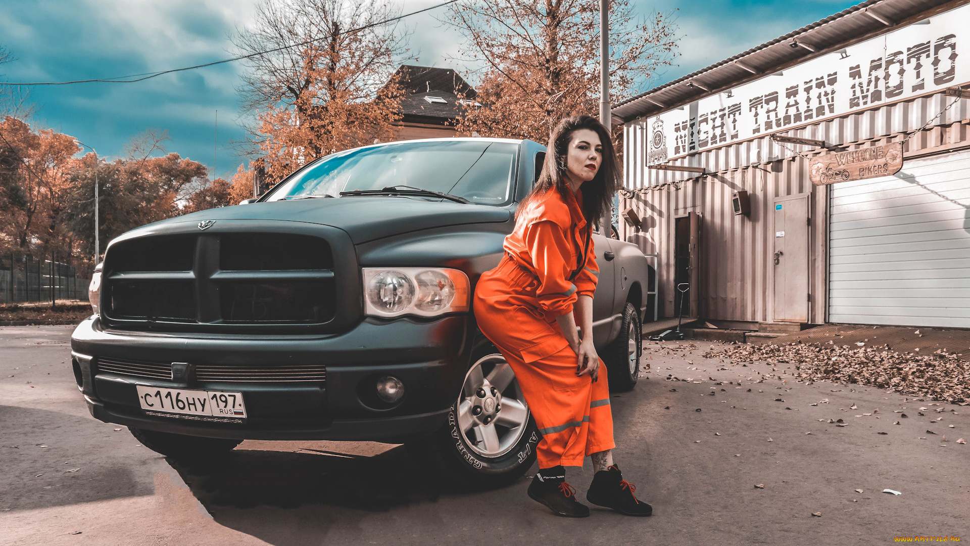 автомобили, -авто, с, девушками, dodge, ram