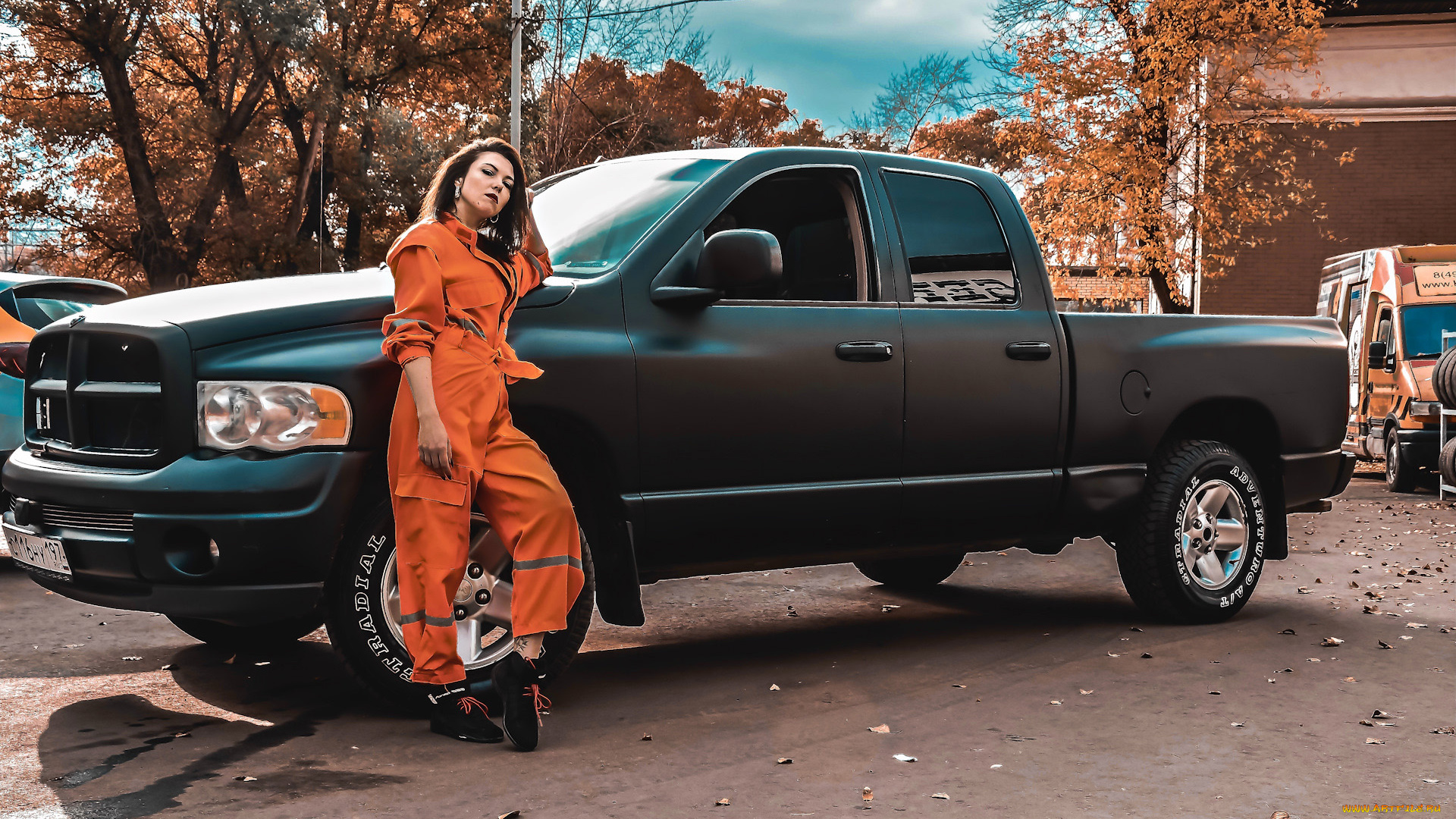 автомобили, -авто, с, девушками, dodge, ram