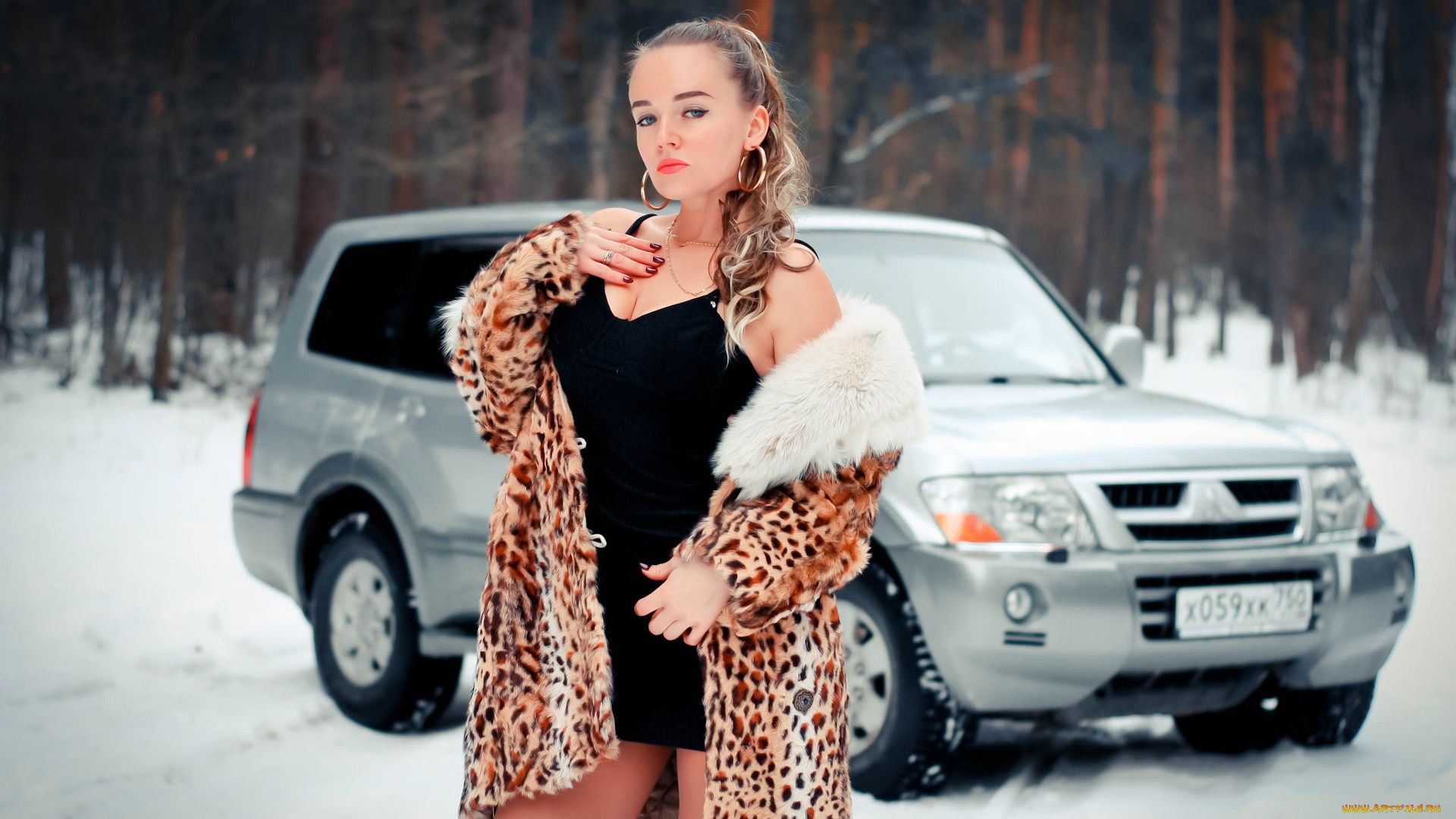 автомобили, -авто, с, девушками, pajero