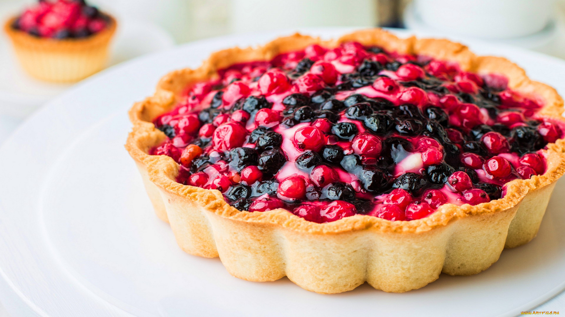 еда, пироги, пирог, ягодный