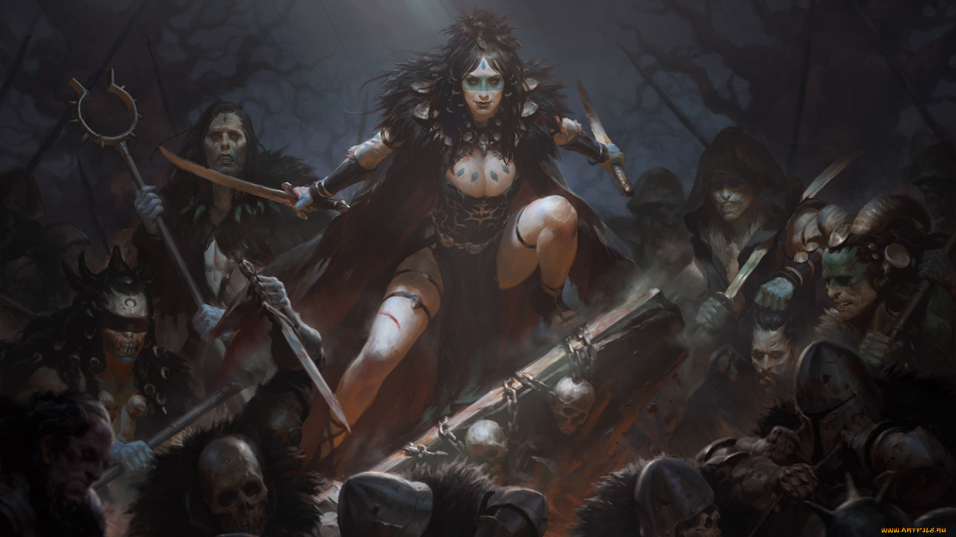 фэнтези, нежить, воины, племя