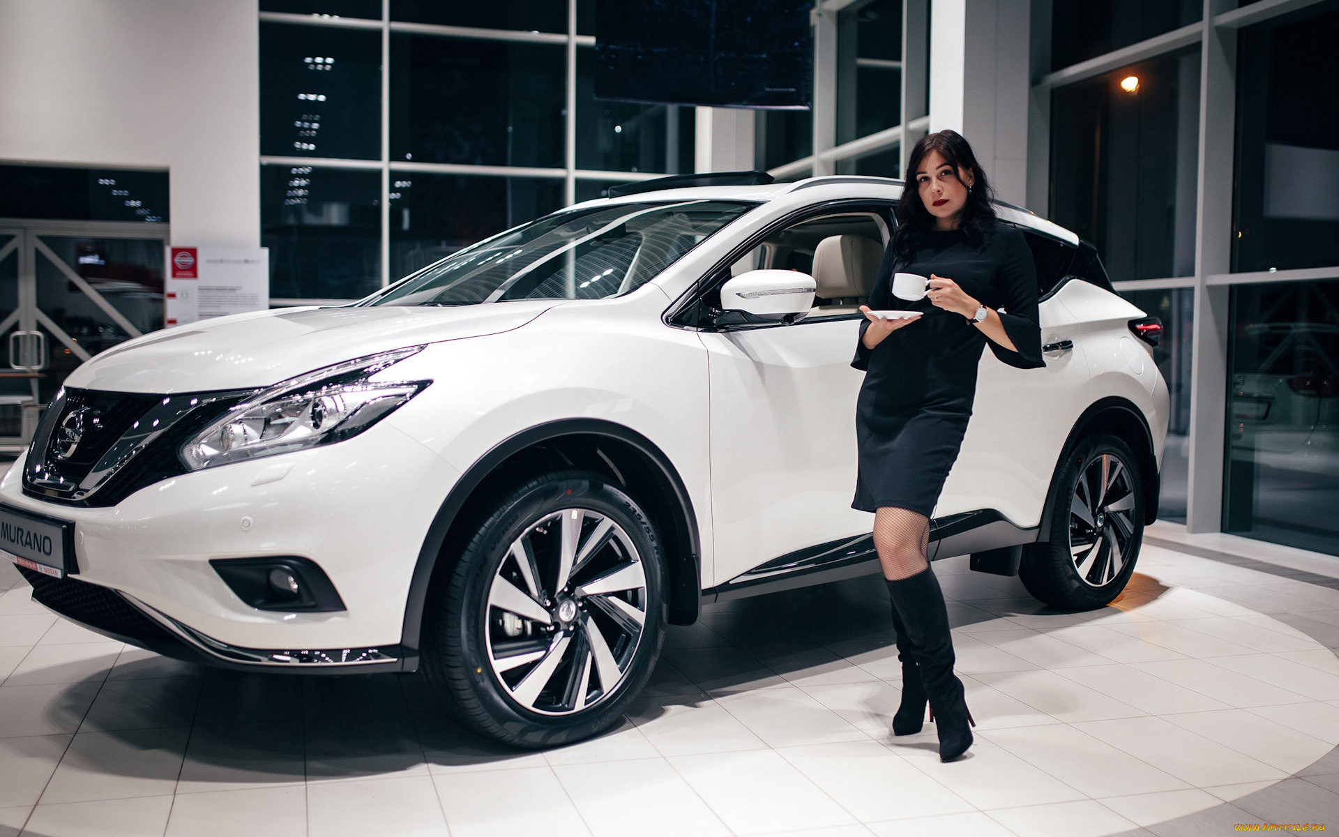 автомобили, -авто, с, девушками, nissan