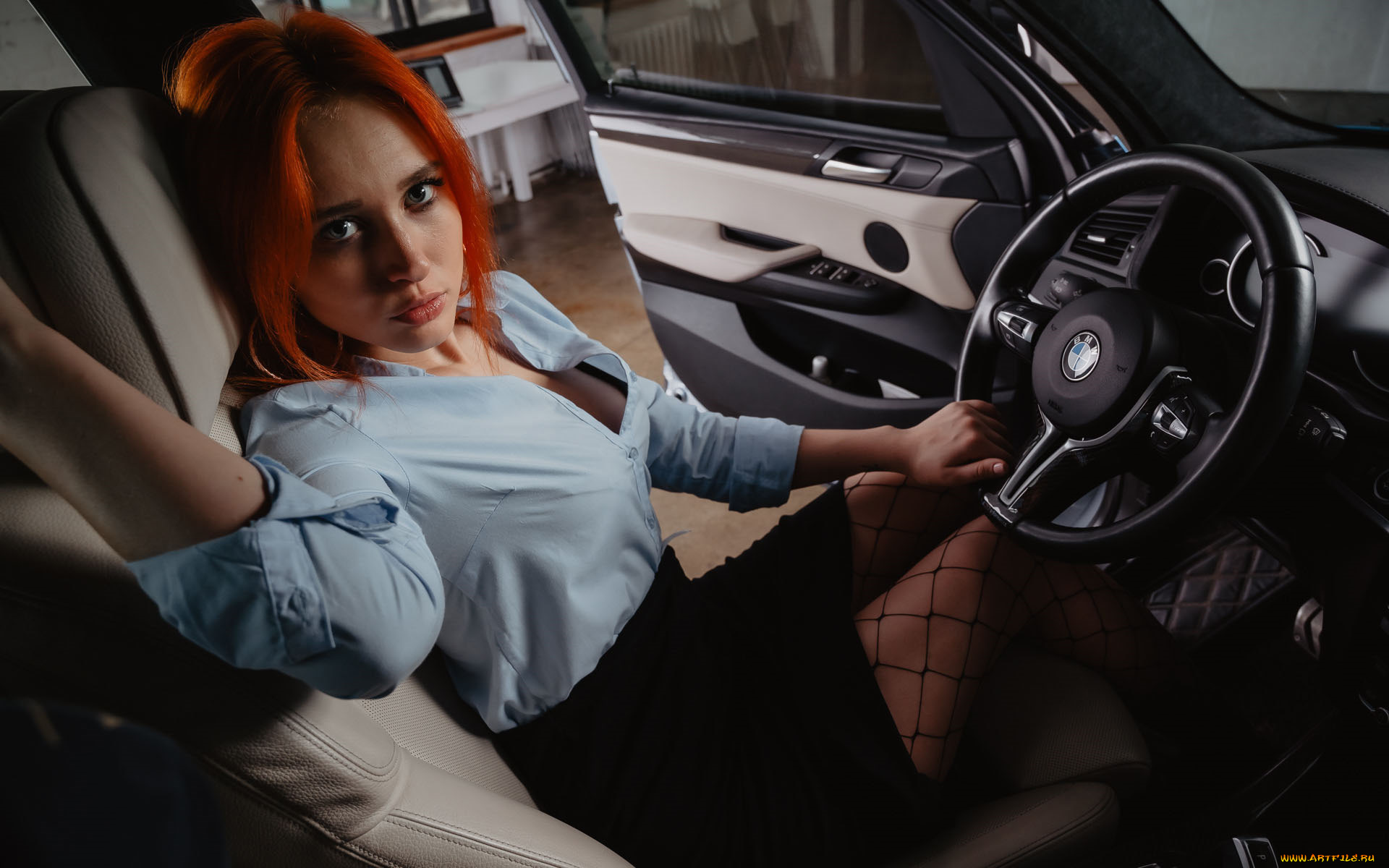 девушки, -, рыжеволосые, и, разноцветные, bmw, x3