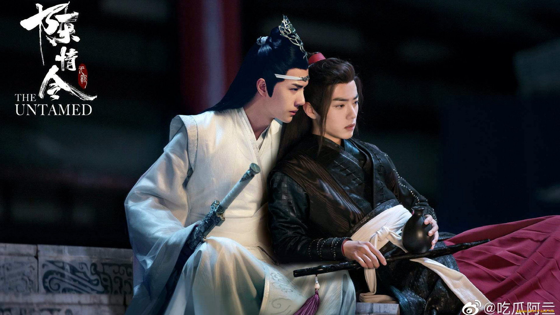 кино, фильмы, the, untamed, лань, ванцзи, вэй, усянь, крыша, кувшин, флейта, меч